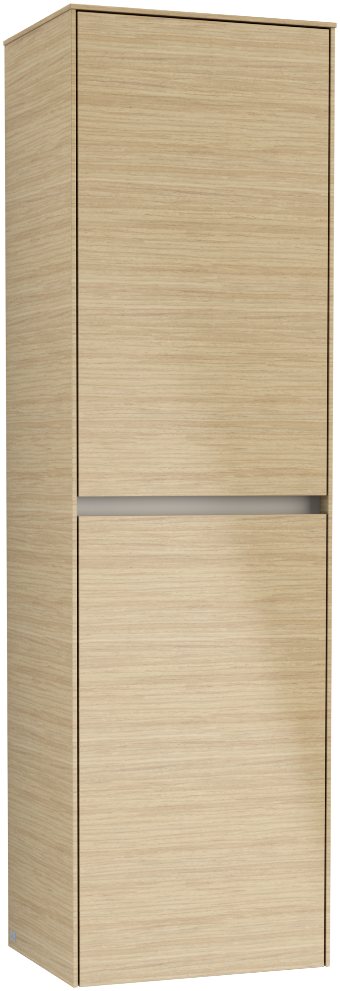 Villeroy & Boch Collaro Tall cabinet, 2 doors, 454x1538x347mm, Body: Nordic Oak, Front: Nordic Oak