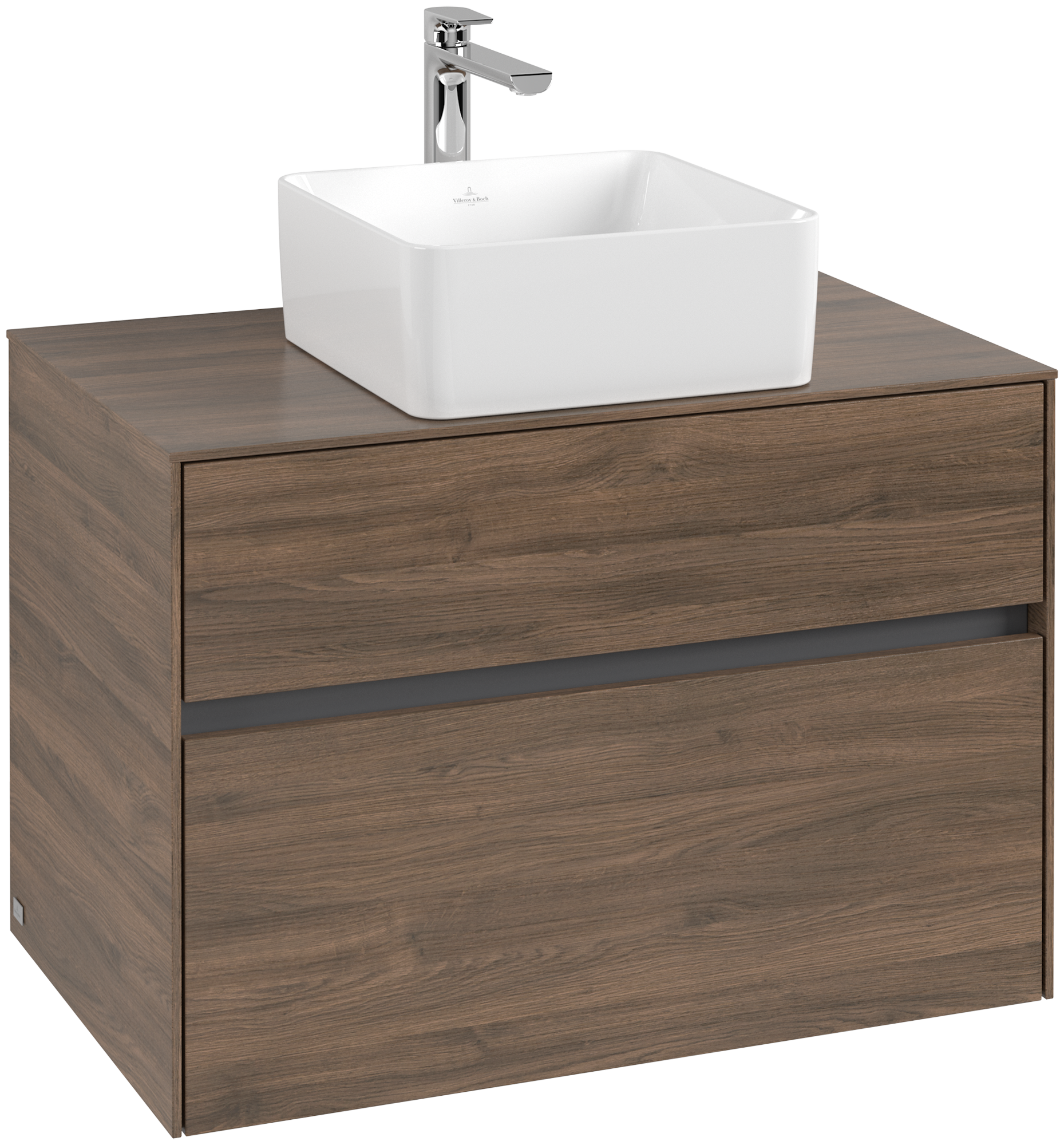 Villeroy & Boch Collaro Servantskap, 2 uttrekkbare rom, 800x548x500mm, Kropp: Arizona Oak, Front: Arizona Oak