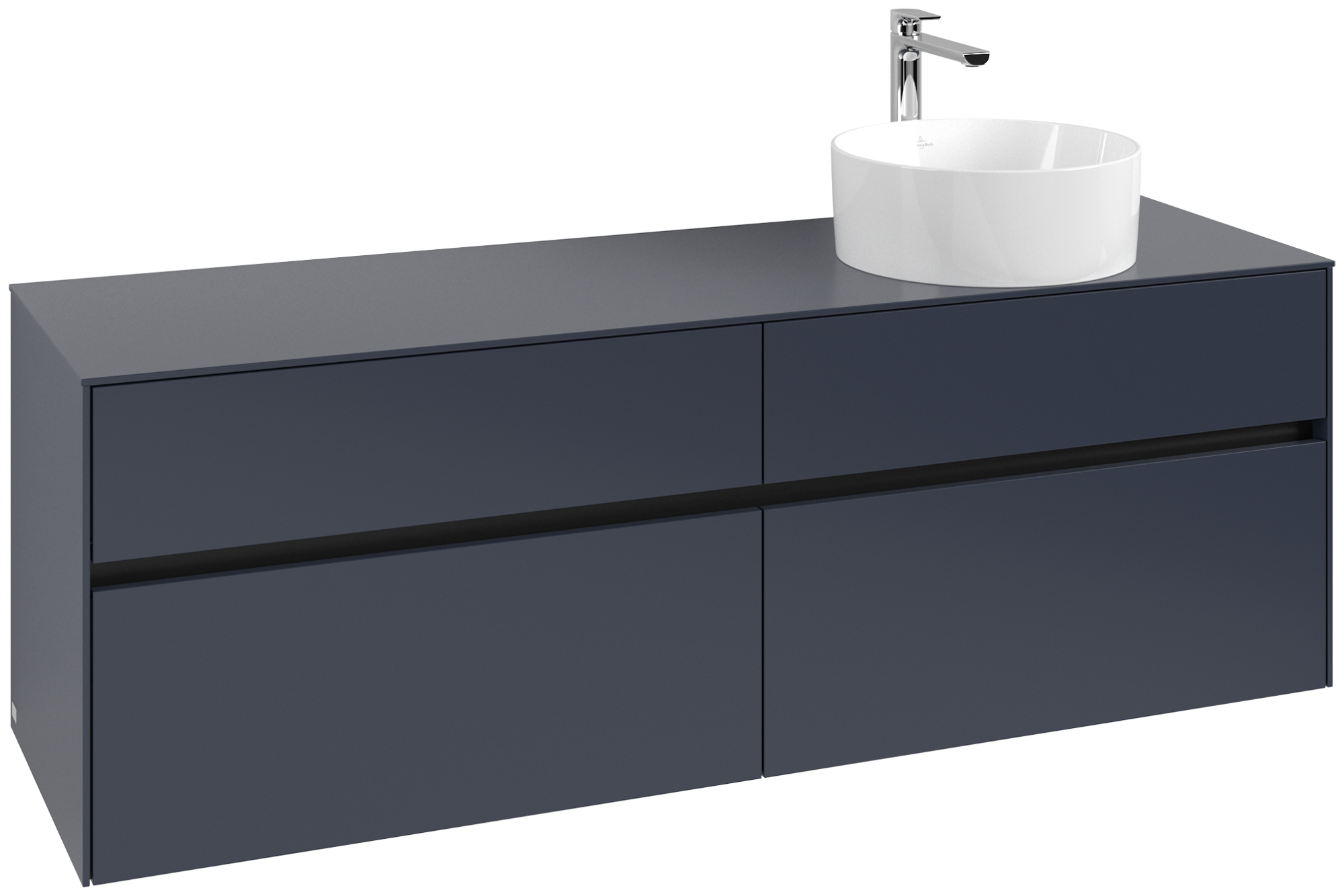 Villeroy & Boch Collaro Mobile sottolavabo, 4 vani estraibili, 1600x548x500mm, Corpo: Marine Blue, Fronte: Marine Blue