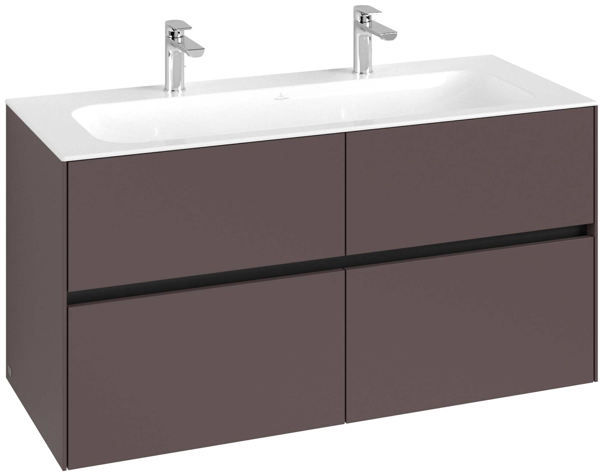 Villeroy & Boch Collaro Meuble sous plan, 4 tiroirs sur rails, 1196x603x498mm