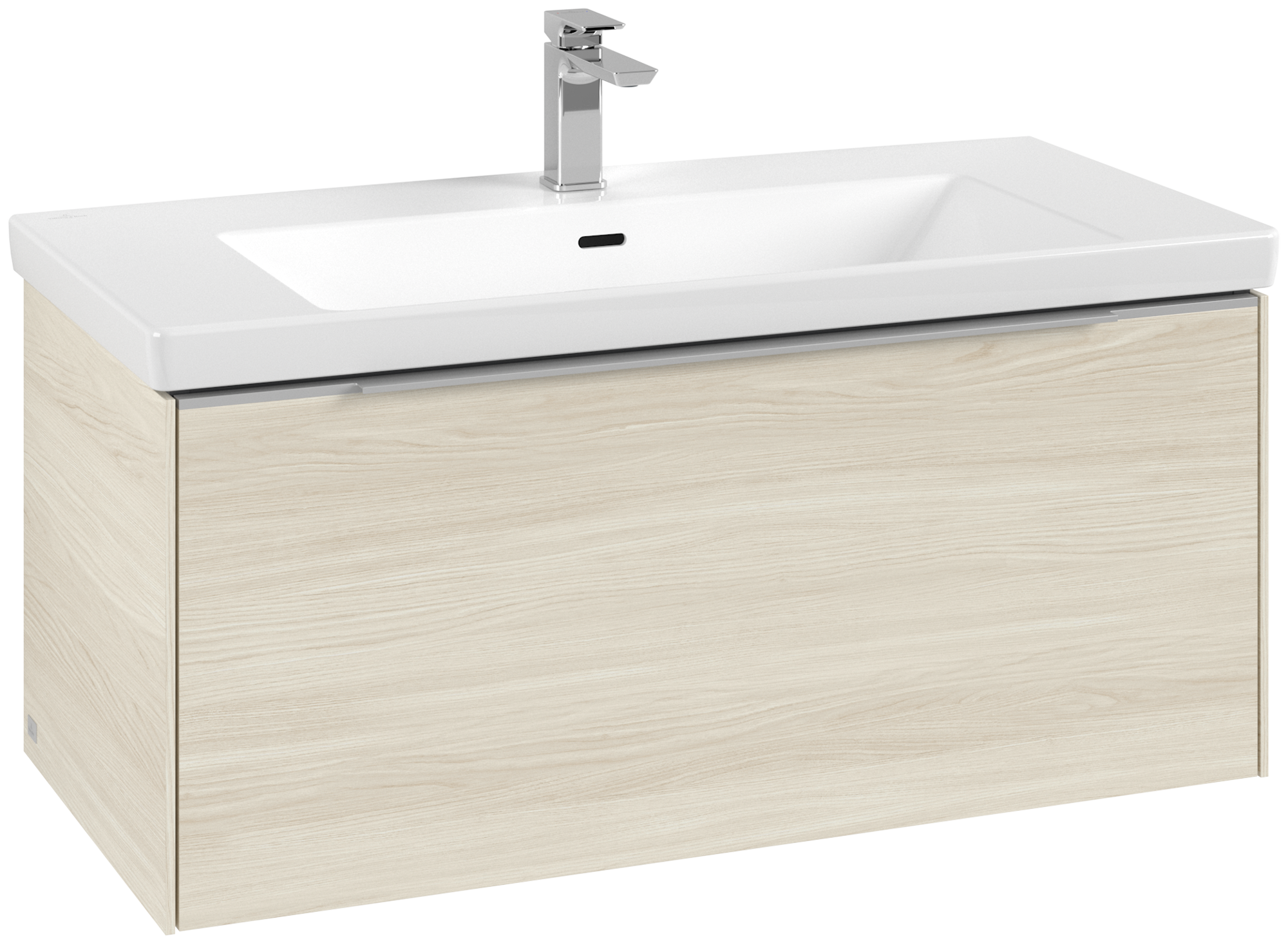 Villeroy & Boch Subway 3.0 Skab, 1 udtræk, 973x429x462mm, Korpus: White Oak, Front: White Oak
