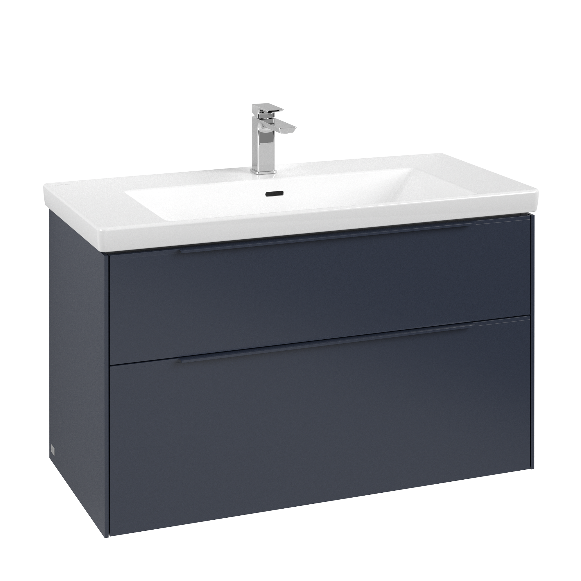 Villeroy & Boch Subway 3.0 Vanity unit, 2 pull-out compartments, 973x576x462mm, Body: Marine Blue, Front: Marine Blue