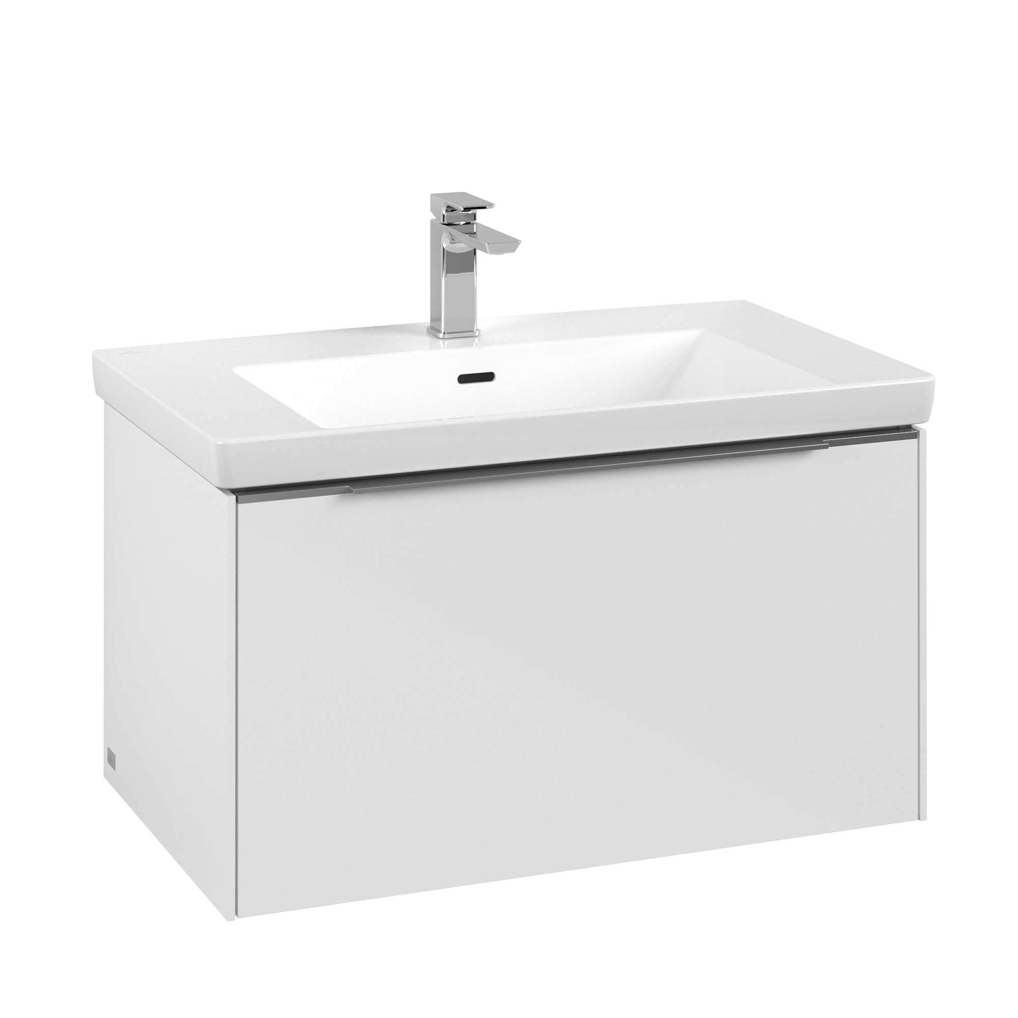 Villeroy & Boch Subway 3.0 Waschbeckenunterschrank, 1 Auszug, 772x429x462mm, Korpus: Brilliant White, Front: Brilliant White