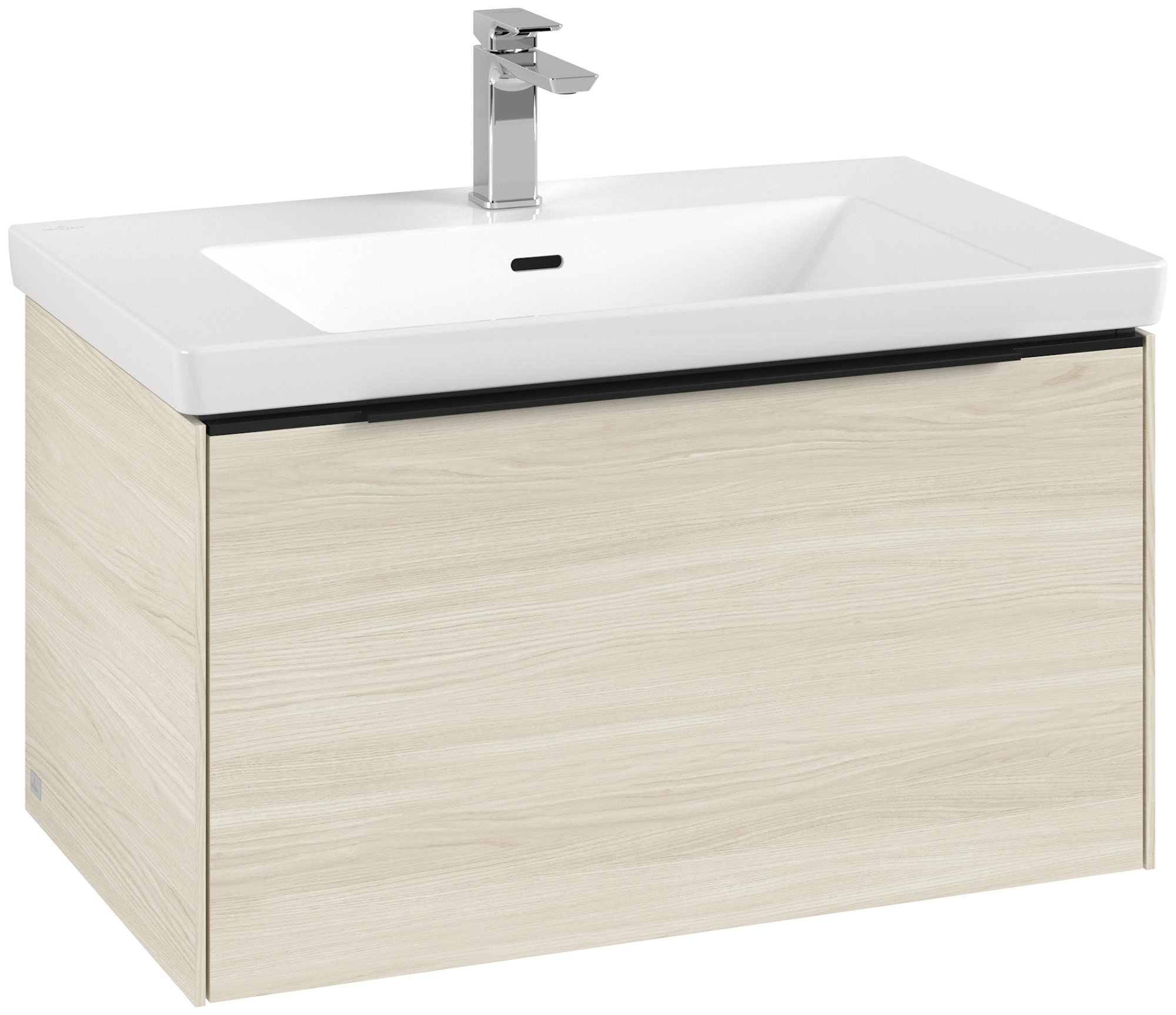 Villeroy & Boch Subway 3.0 Mobile sottolavabo, 1 vano estraibile, 772x429x462mm, Corpo: White Oak, Fronte: White Oak