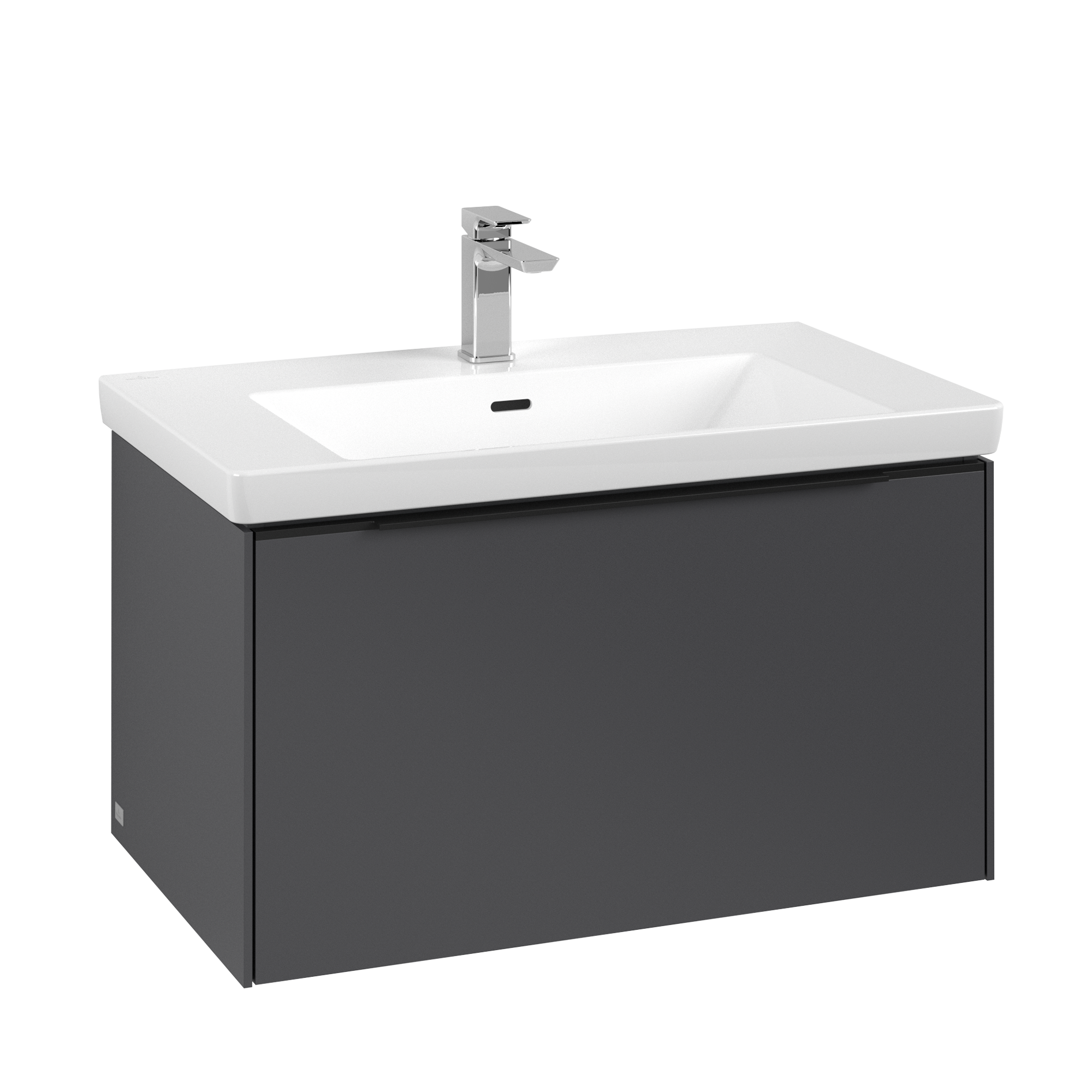 Villeroy & Boch Subway 3.0 Szafka podumywalkowa, 1 element wysuwany, 772x429x462mm, Korpus: Graphite, Front: Graphite