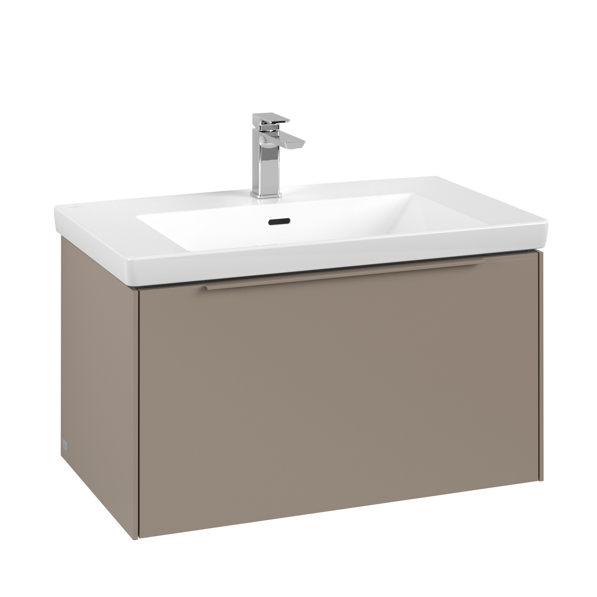 Villeroy & Boch Subway 3.0 Waschbeckenunterschrank, 1 Auszug, 772x429x462mm, Korpus: Taupe, Front: Taupe