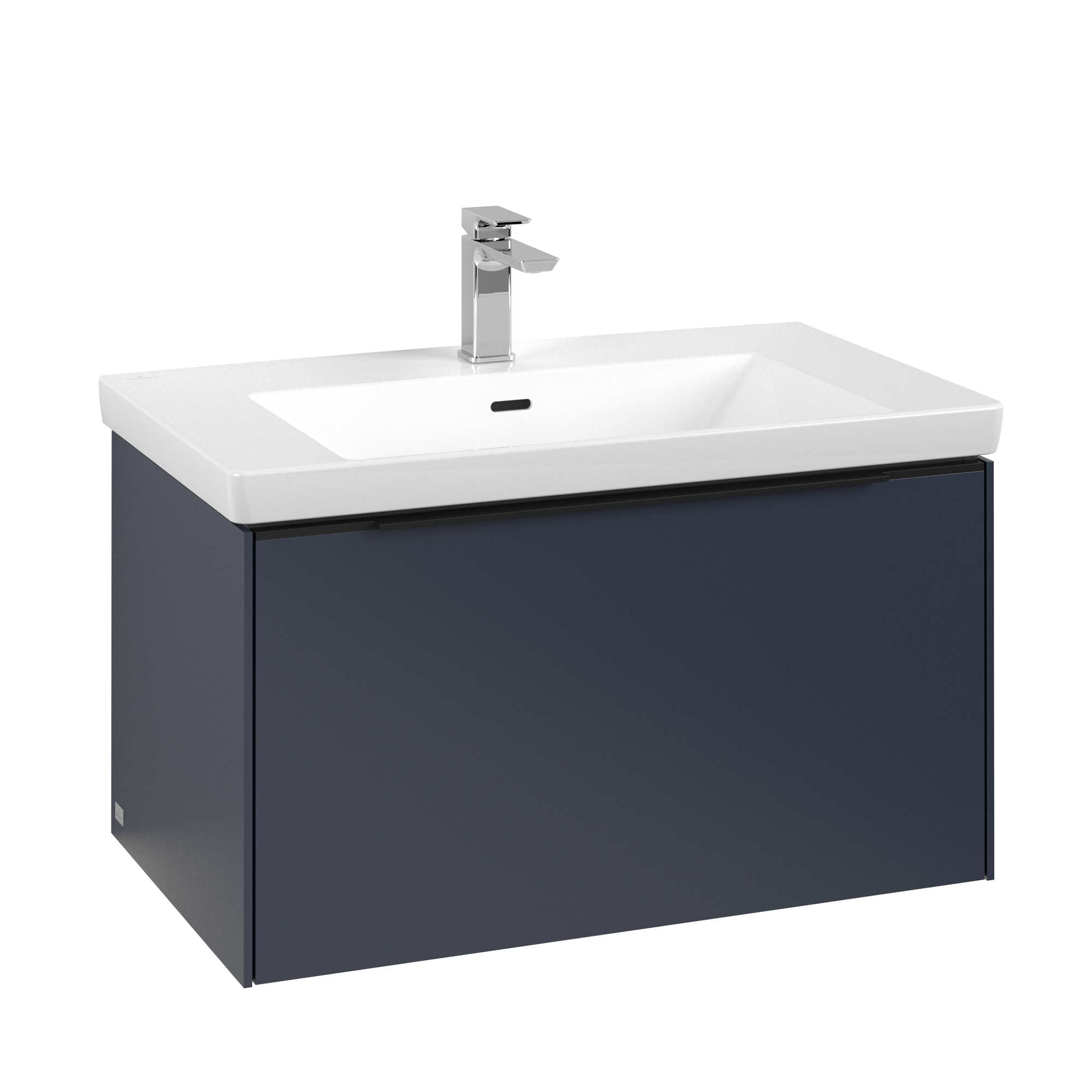 Villeroy & Boch Subway 3.0 Vanity unit, with lighting, 1 pull-out compartment, 772x429x462mm, Body: Marine Blue, Front: Marine Blue