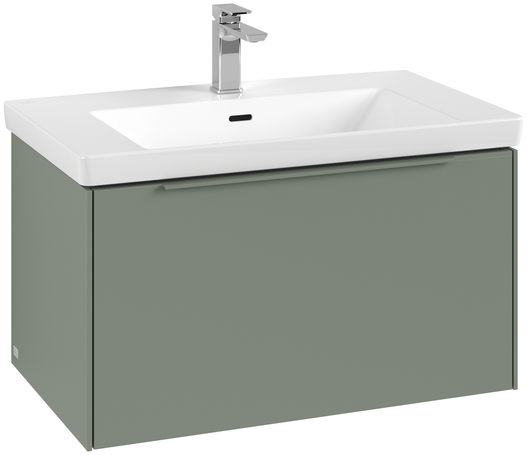 Villeroy & Boch Subway 3.0 Mobile sottolavabo, con illuminazione, 1 vano estraibile, 772x429x462mm, Corpo: Soft Green, Fronte: Soft Green
