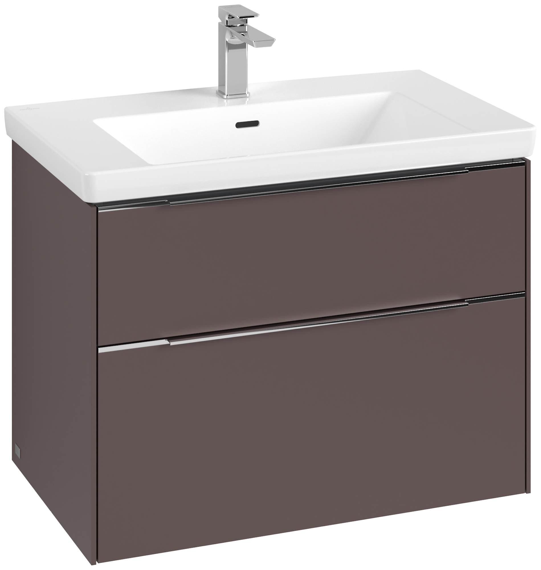 Villeroy & Boch Subway 3.0 Vanity unit, 2 pull-out compartments, 772x576x462mm, Body: <p>Dark Berry</p>, Front: <p>Dark Berry</p>