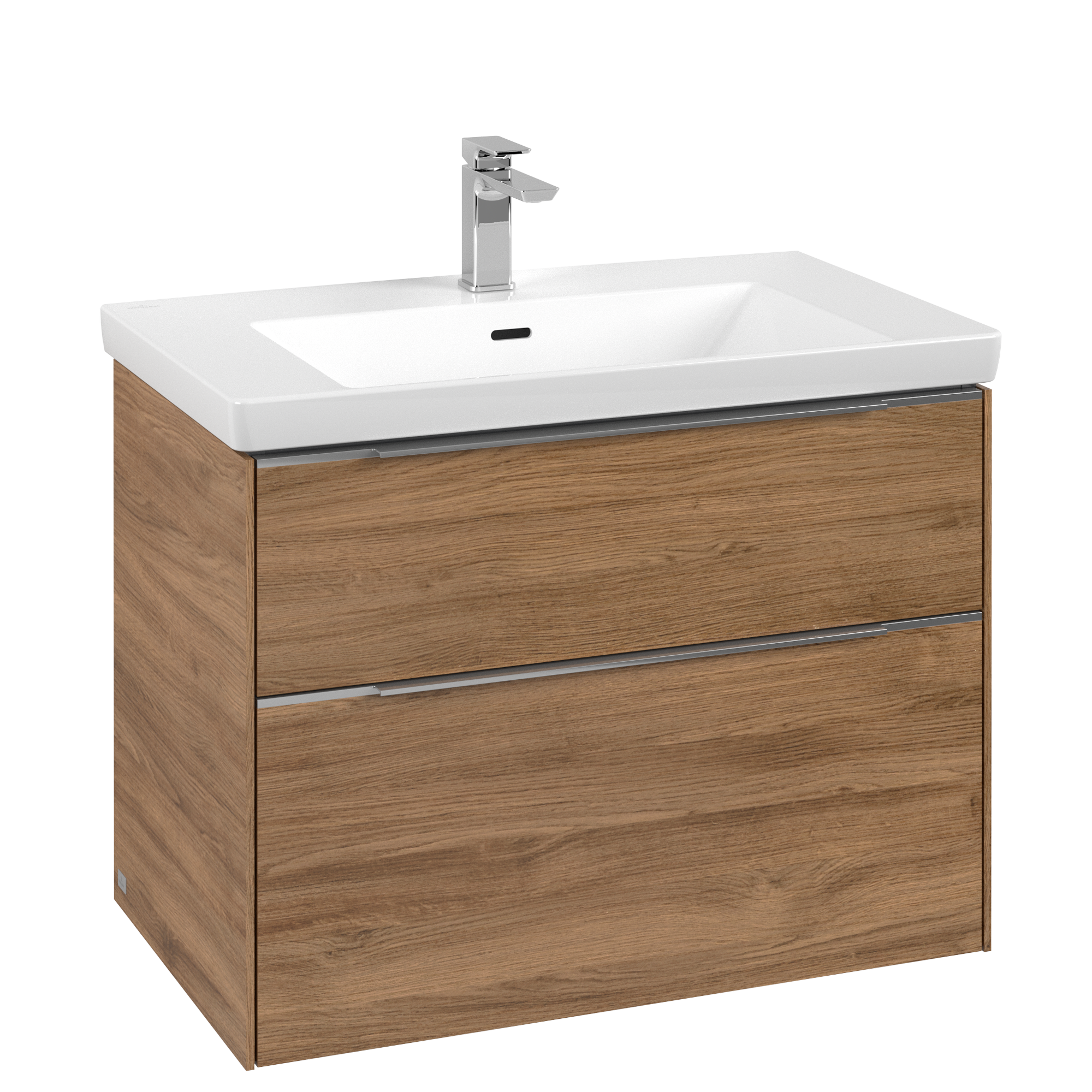 Villeroy & Boch Subway 3.0 Vanity unit, 2 pull-out compartments, 772x576x462mm, Body: Oak Kansas, Front: Oak Kansas