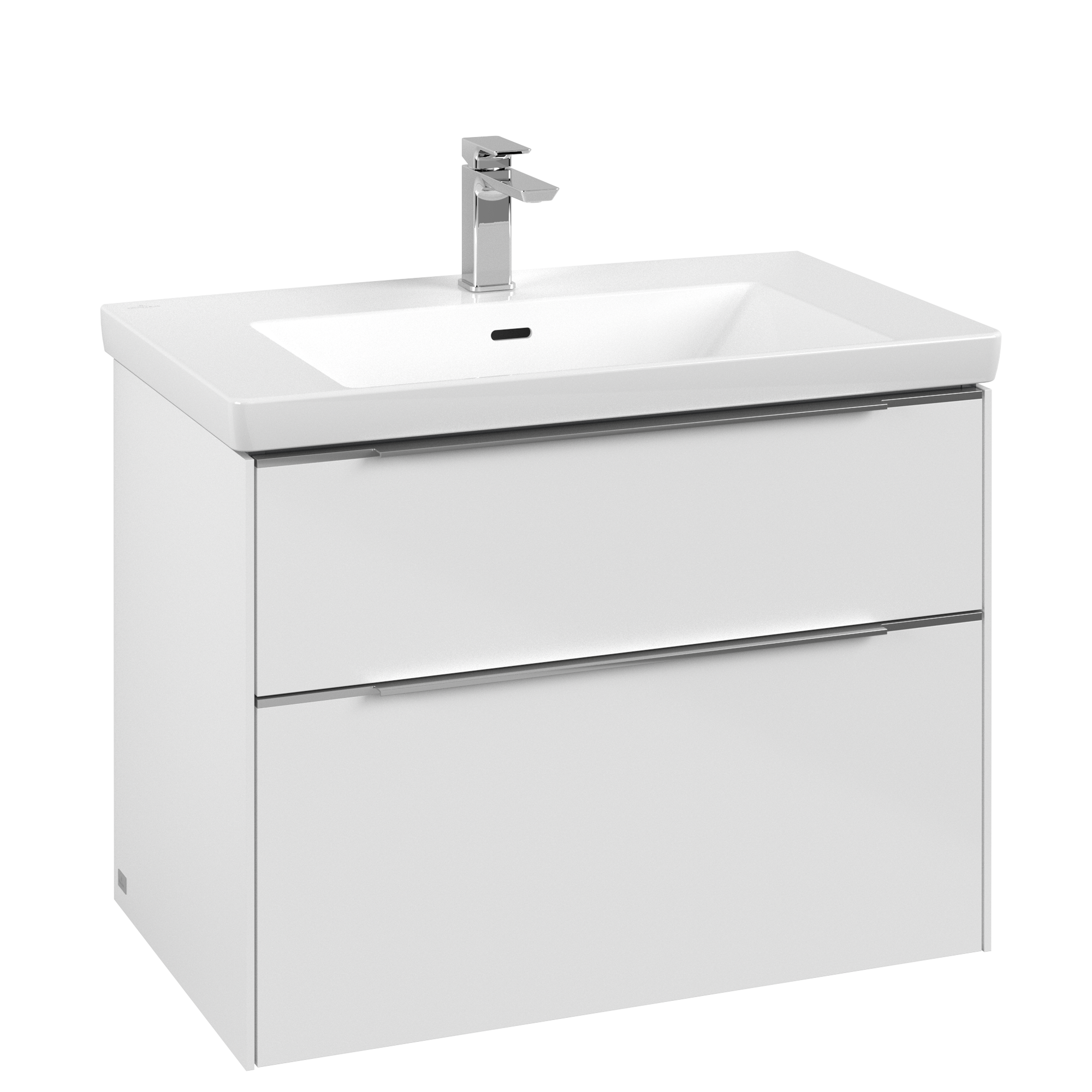 Villeroy & Boch Subway 3.0 Vanity unit, 2 pull-out compartments, 772x576x462mm, Body: Brilliant White, Front: Brilliant White