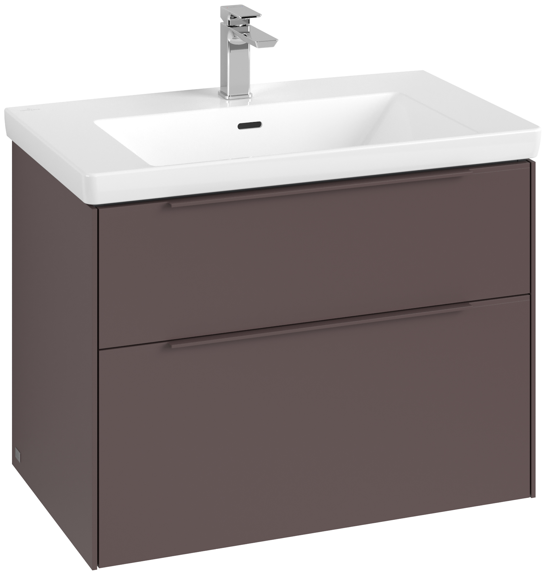 Villeroy & Boch Subway 3.0 Vanity unit, 2 pull-out compartments, 772x576x462mm, Body: <p>Dark Berry</p>, Front: <p>Dark Berry</p>