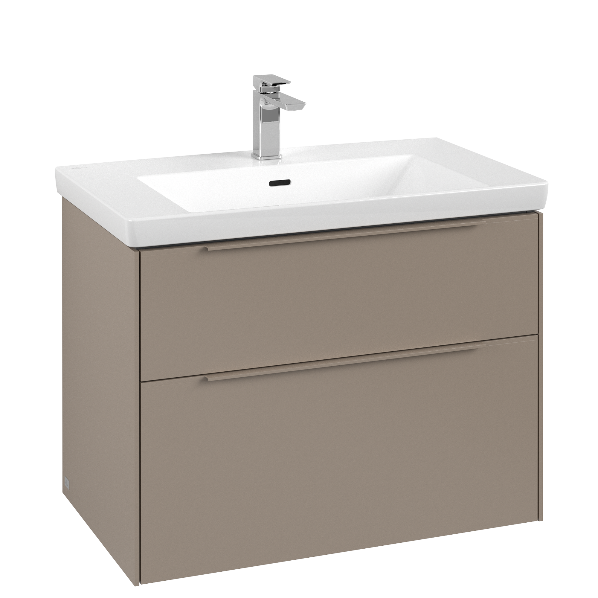 Villeroy & Boch Subway 3.0 Vanity unit, 2 pull-out compartments, 772x576x462mm, Body: Taupe, Front: Taupe