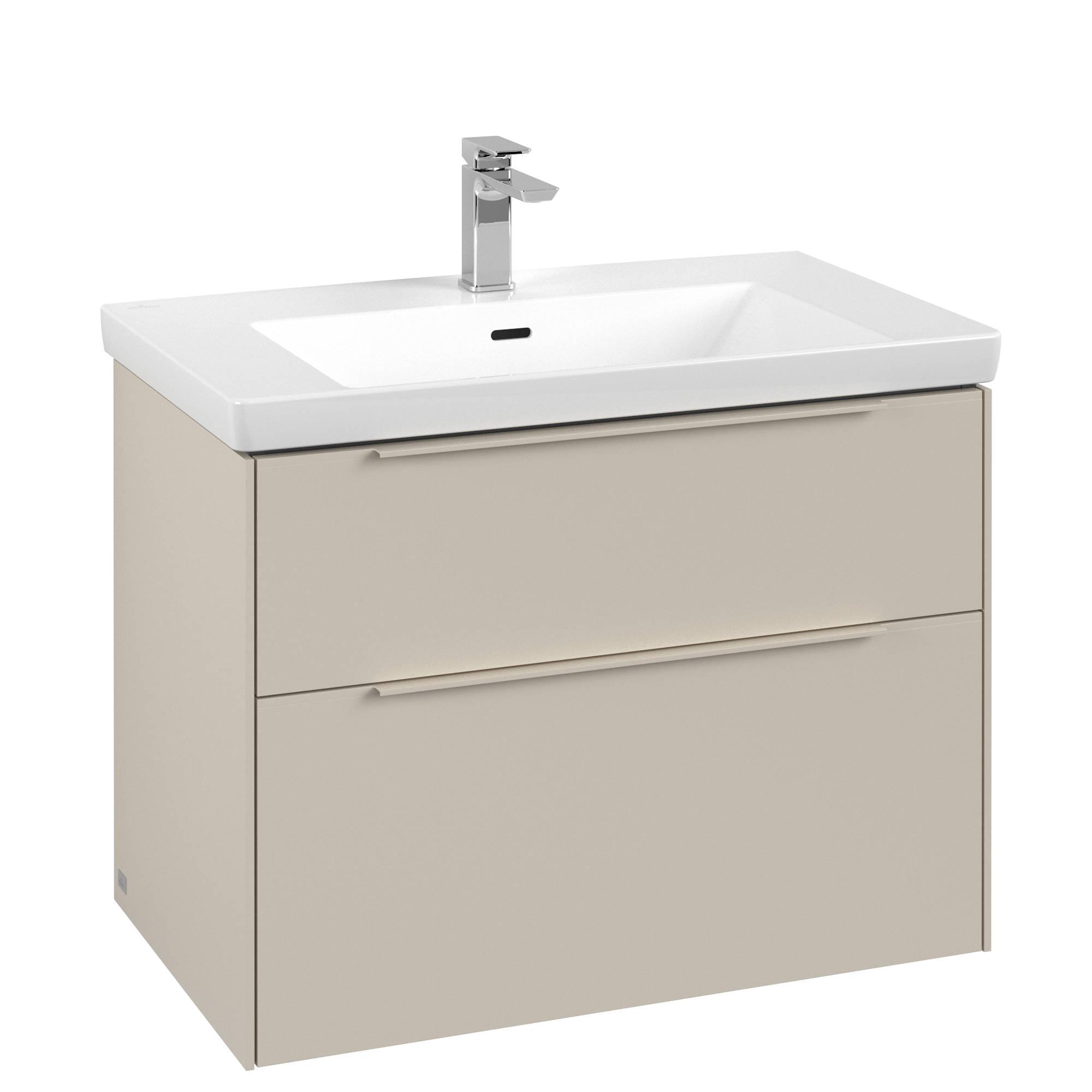 Villeroy & Boch Subway 3.0 Meuble sous plan, 2 tiroirs sur rails, 772x576x462mm, Caisson: Cashmere Grey, Façade: Cashmere Grey