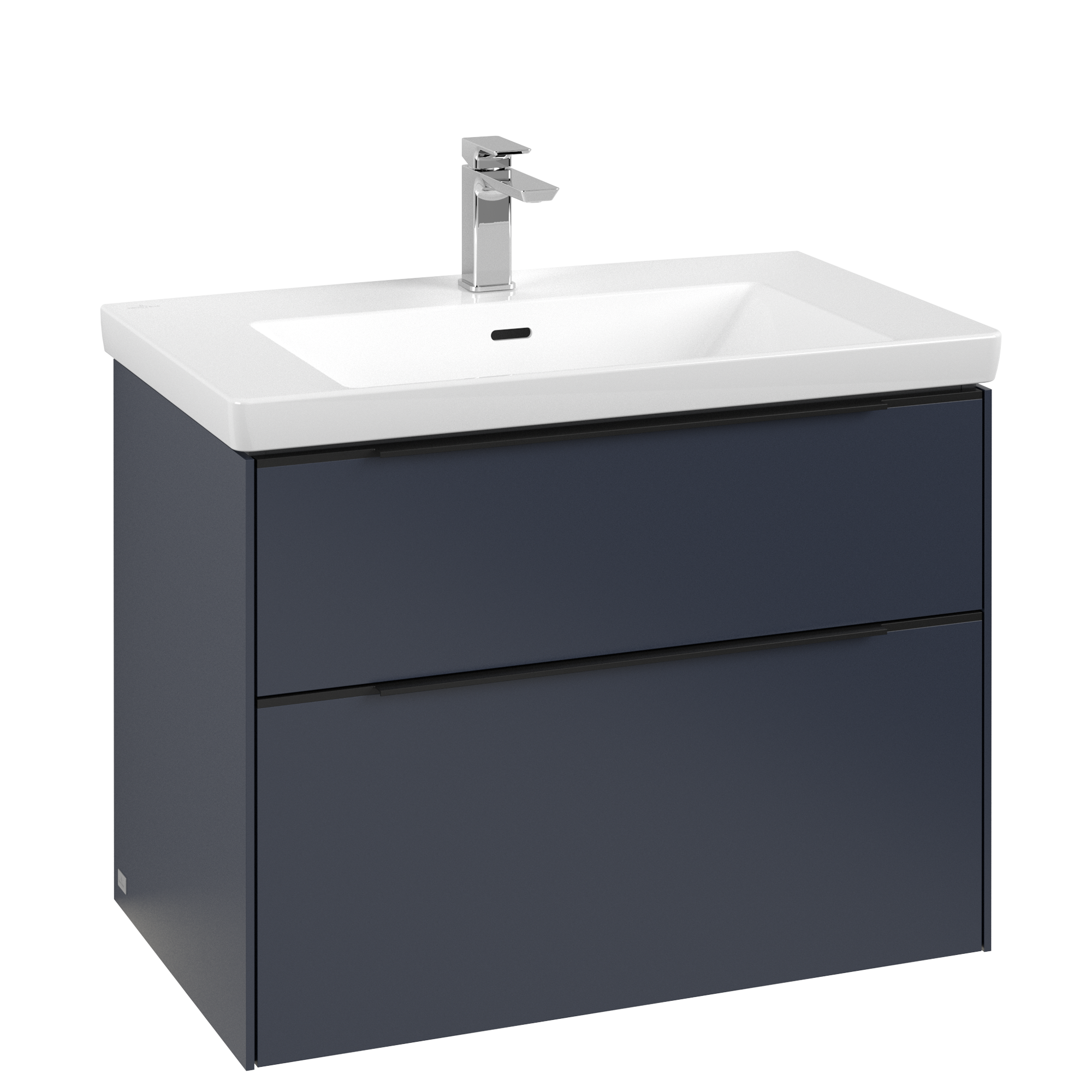 Villeroy & Boch Subway 3.0 Vanity unit, with lighting, 2 pull-out compartments, 772x576x462mm, Body: Marine Blue, Front: Marine Blue