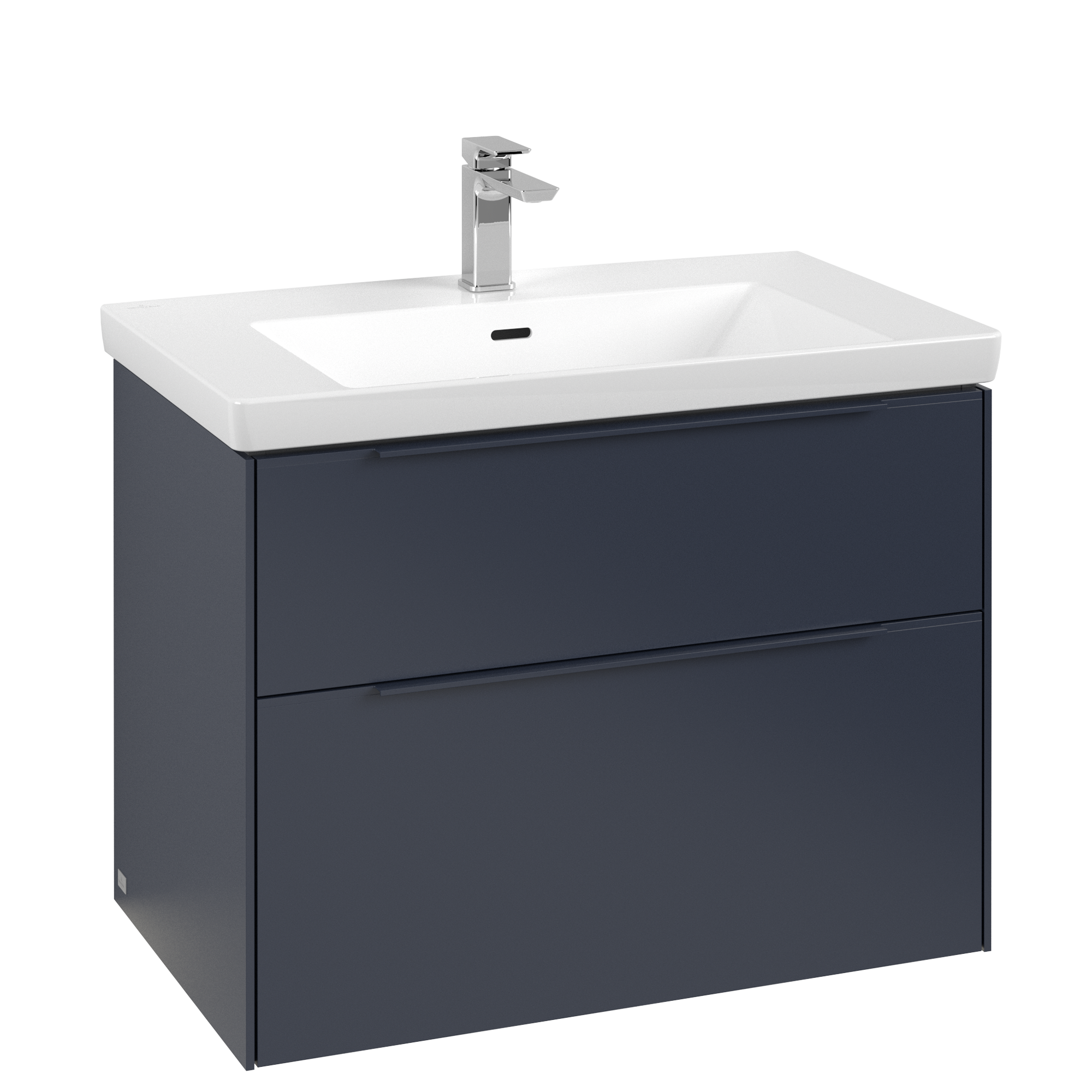 Villeroy & Boch Subway 3.0 Vanity unit, with lighting, 2 pull-out compartments, 772x576x462mm, Body: Marine Blue, Front: Marine Blue