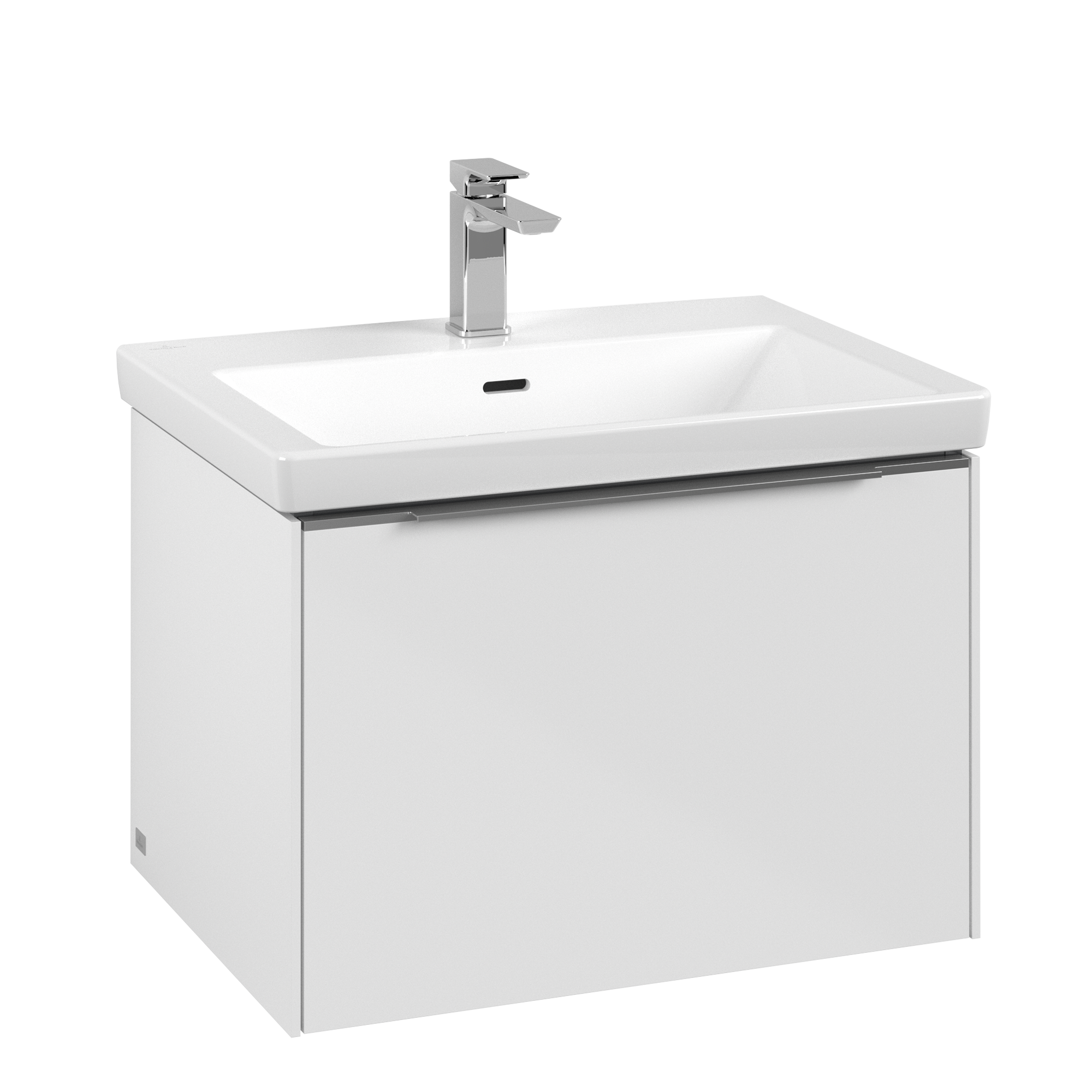 Villeroy & Boch Subway 3.0 Vanity unit, 1 pull-out compartment, 622x429x462mm, Body: Brilliant White, Front: Brilliant White