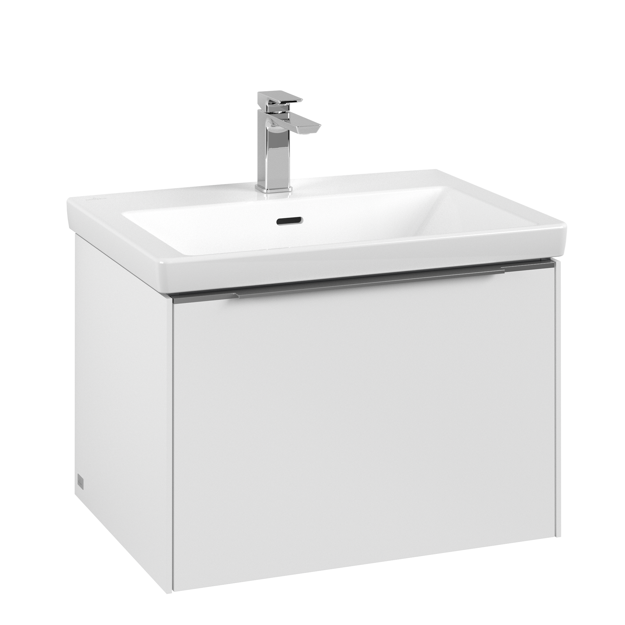 Villeroy & Boch Subway 3.0 Meuble sous plan, 1 tiroir sur rails, 622x429x462mm, Caisson: Pure White, Façade: Pure White