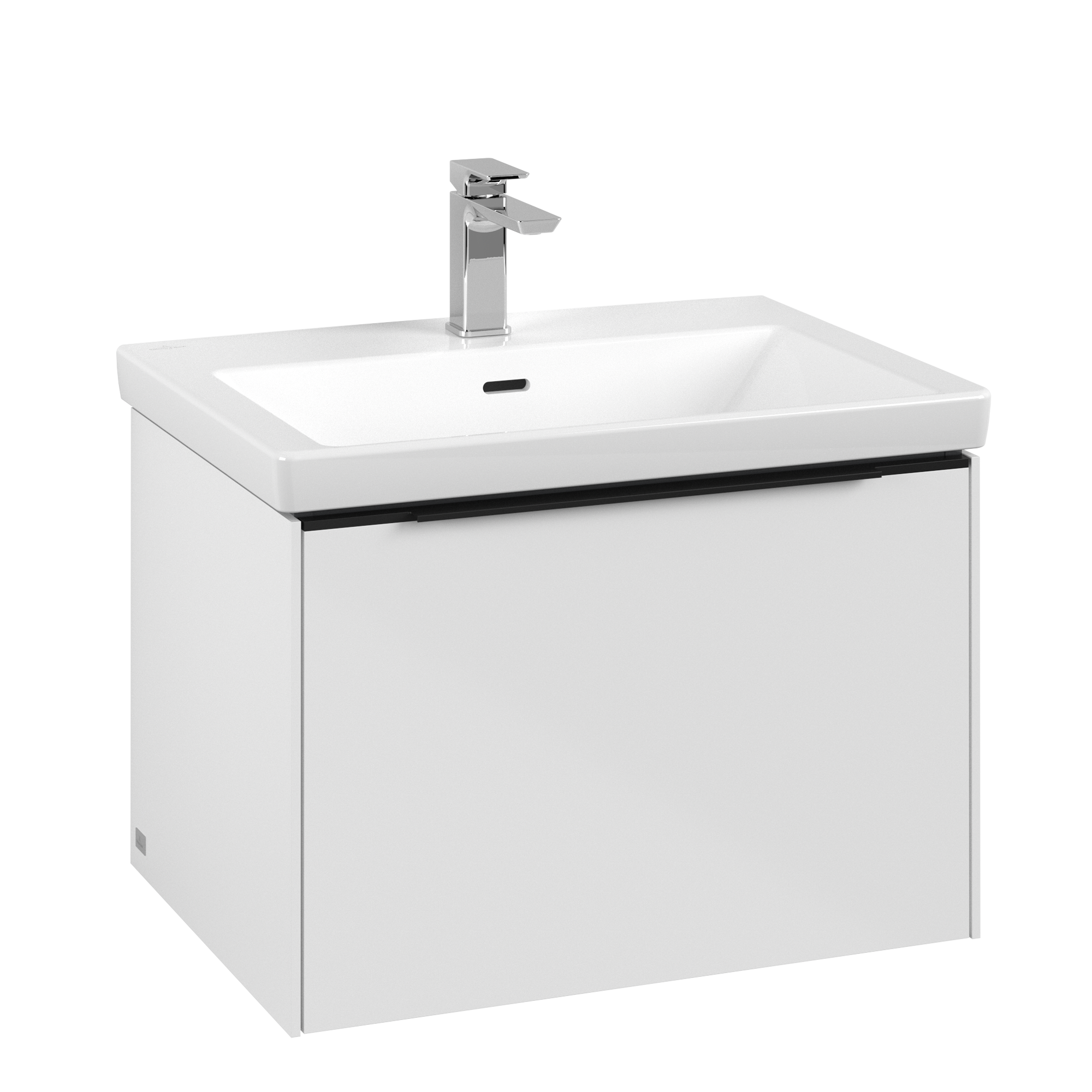 Villeroy & Boch Subway 3.0 Meuble sous plan, 1 tiroir sur rails, 622x429x462mm, Caisson: Brilliant White, Façade: Brilliant White