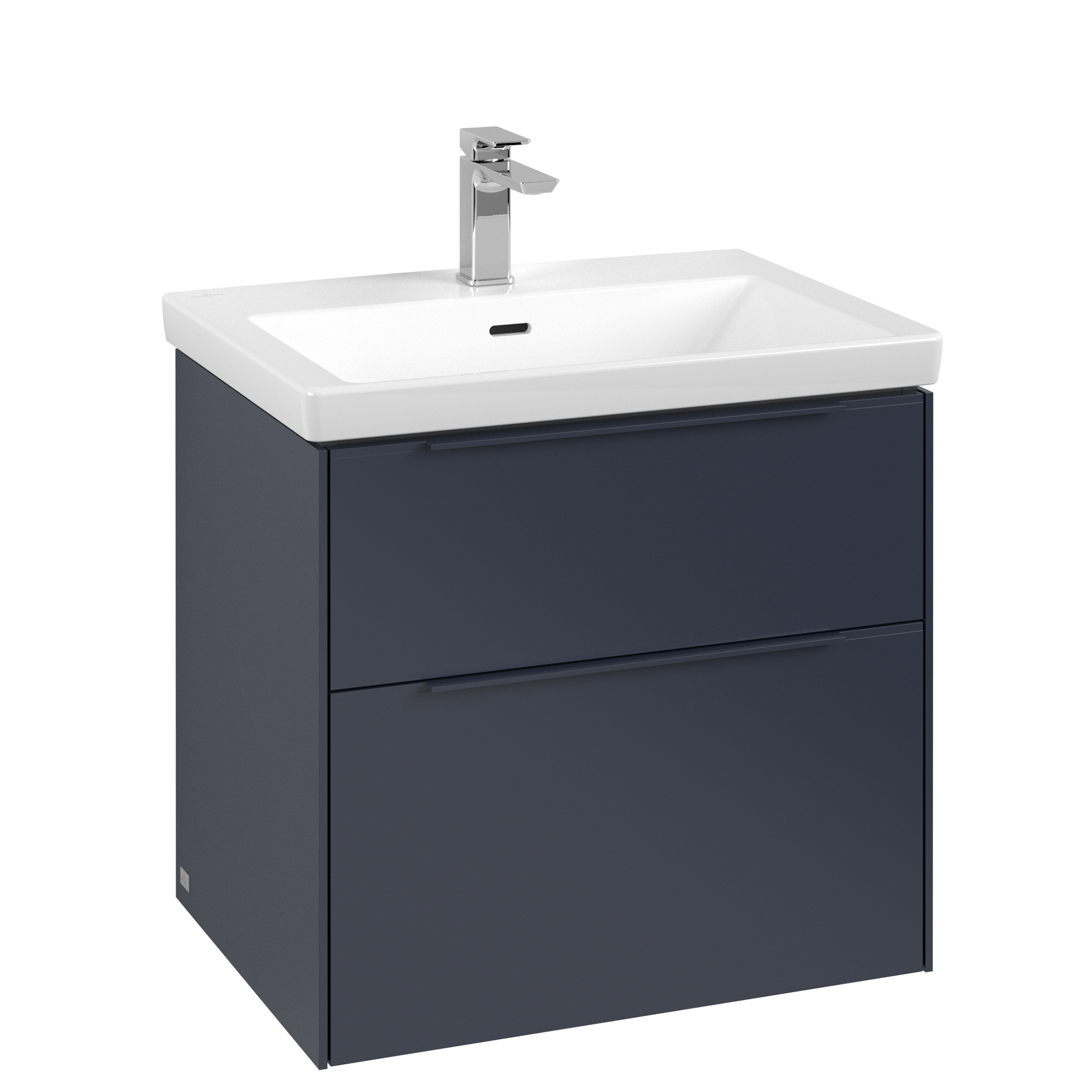 Villeroy & Boch Subway 3.0 Vanity unit, 2 pull-out compartments, 622x576x462mm, Body: Marine Blue, Front: Marine Blue