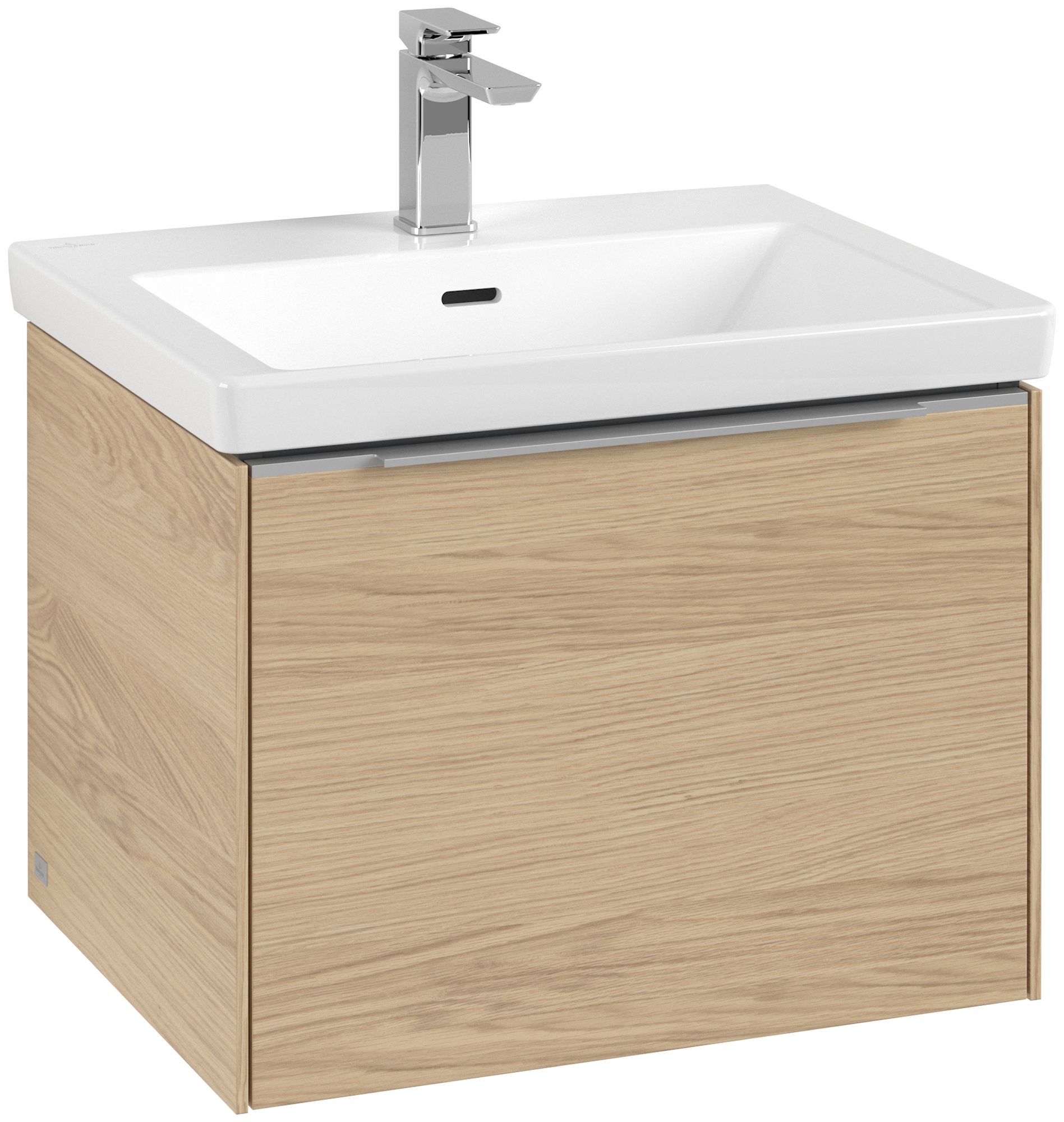 Villeroy & Boch Subway 3.0 Vanity unit, with lighting, 1 pull-out compartment, 462x429x572mm, Body: Nordic Oak, Front: Nordic Oak