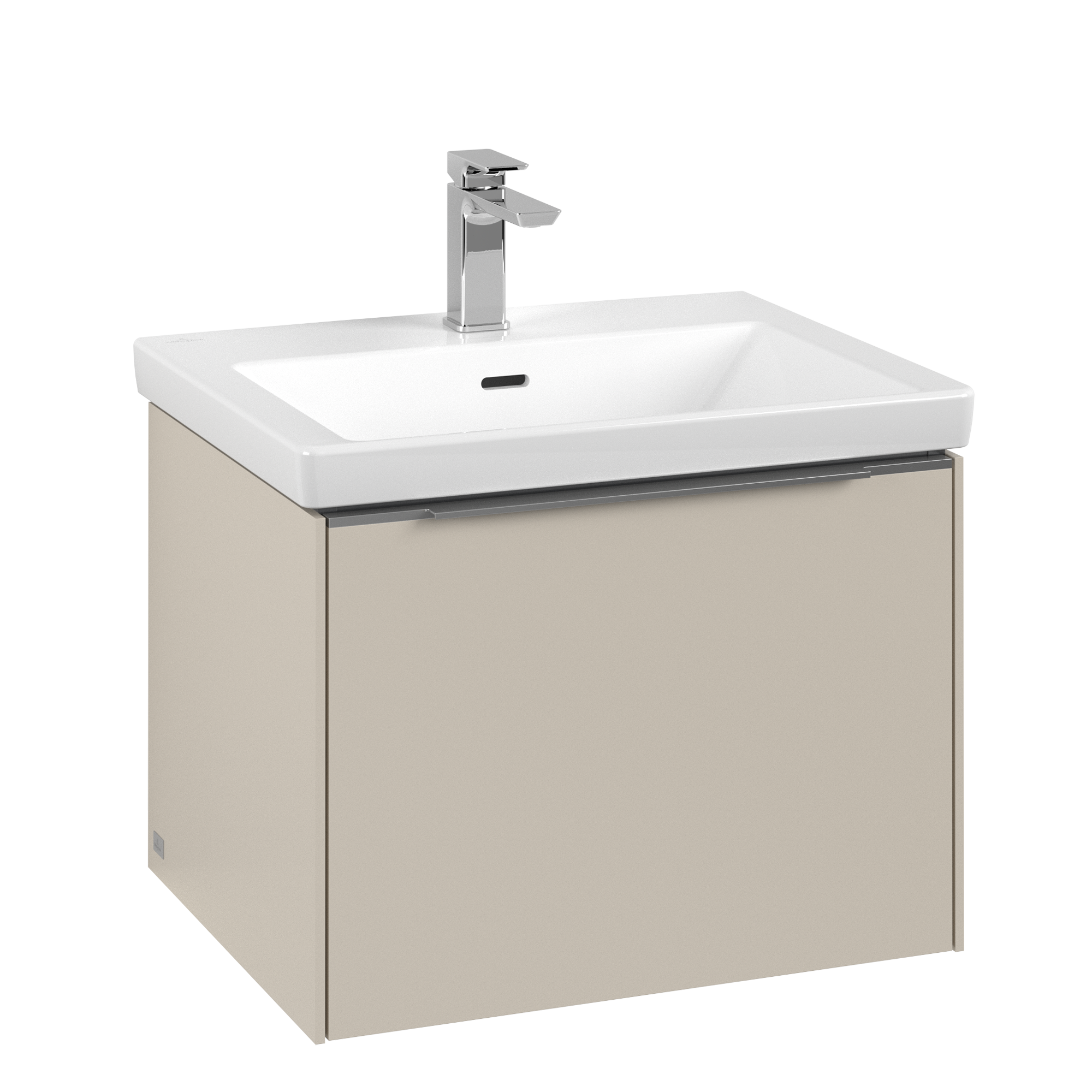 Villeroy & Boch Subway 3.0 Vanity unit, with lighting, 1 pull-out compartment, 462x429x572mm, Body: Cashmere Grey, Front: Cashmere Grey