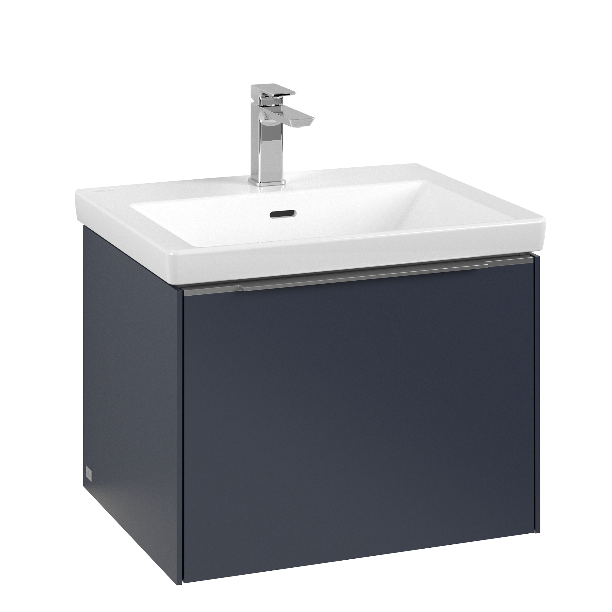 Villeroy & Boch Subway 3.0 Vanity unit, with lighting, 1 pull-out compartment, 462x429x572mm, Body: Marine Blue, Front: Marine Blue