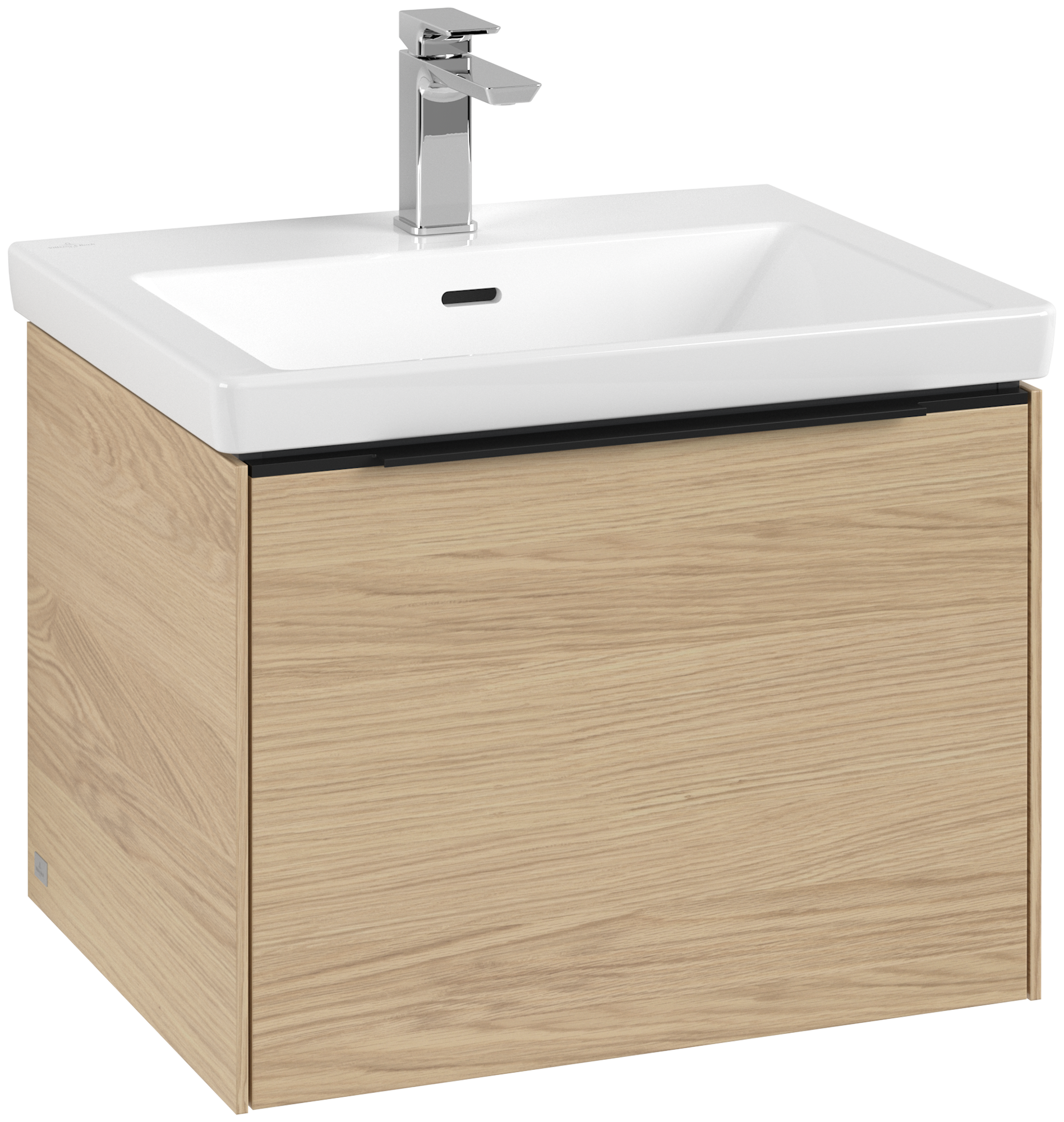 Villeroy & Boch Subway 3.0 Vanity unit, with lighting, 1 pull-out compartment, 462x429x572mm, Body: Nordic Oak, Front: Nordic Oak