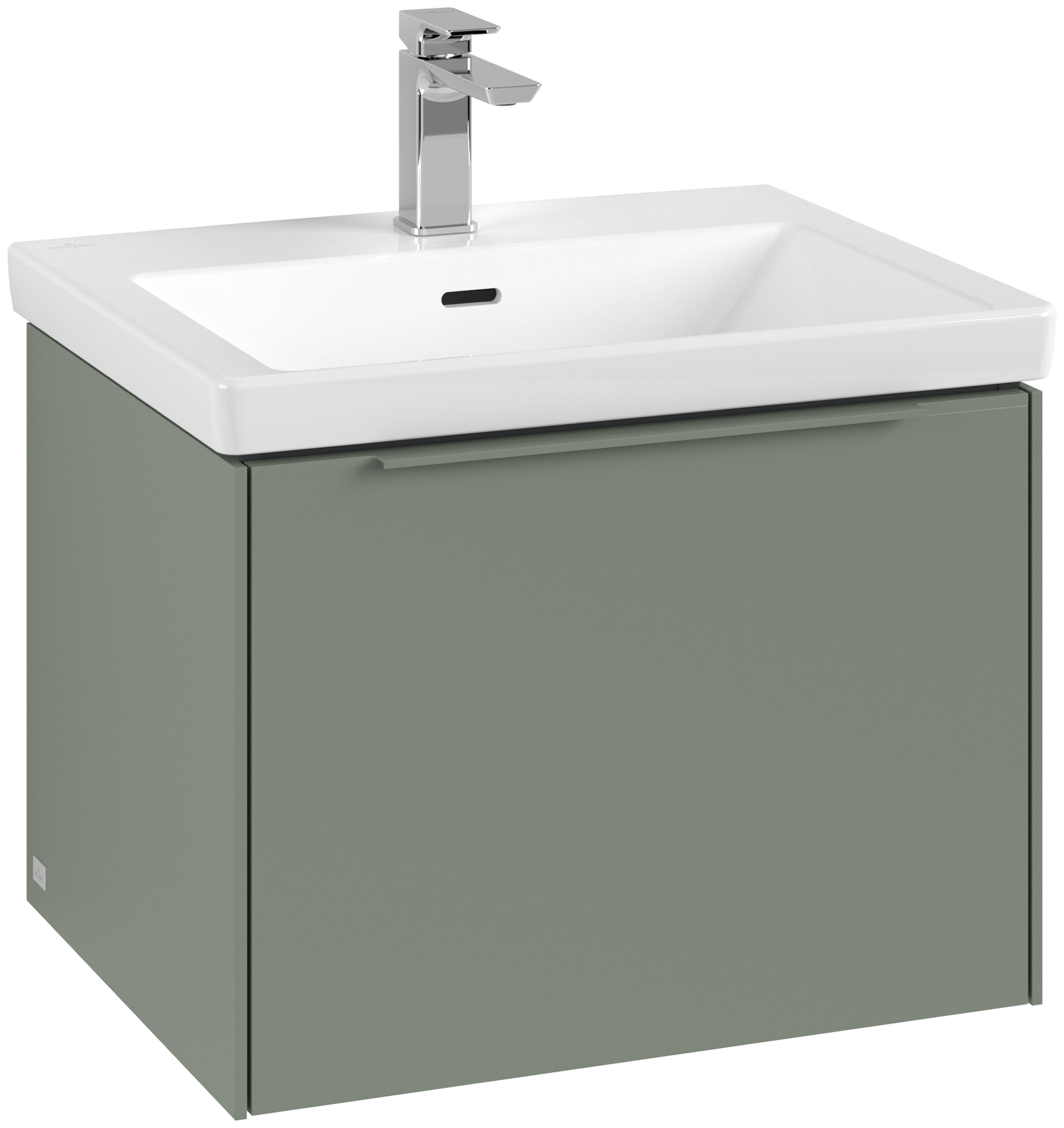 Villeroy & Boch Subway 3.0 Szafka podumywalkowa, z oświetleniem, 1 element wysuwany, 572x429x462mm, Korpus: Soft Green, Front: Soft Green