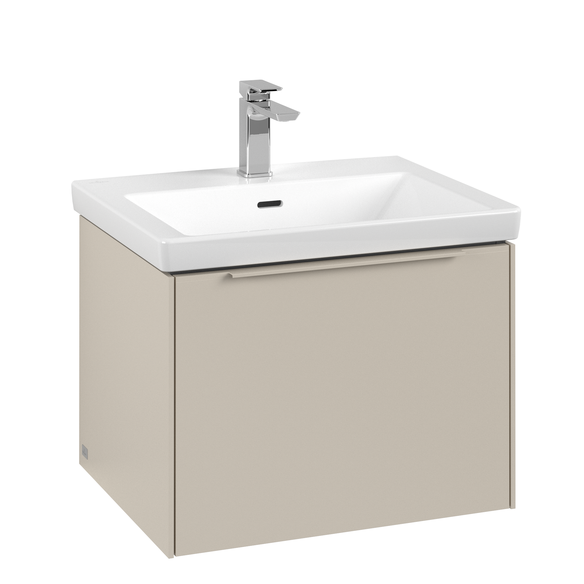 Villeroy & Boch Subway 3.0 Vanity unit, with lighting, 1 pull-out compartment, 572x429x462mm, Body: Cashmere Grey, Front: Cashmere Grey