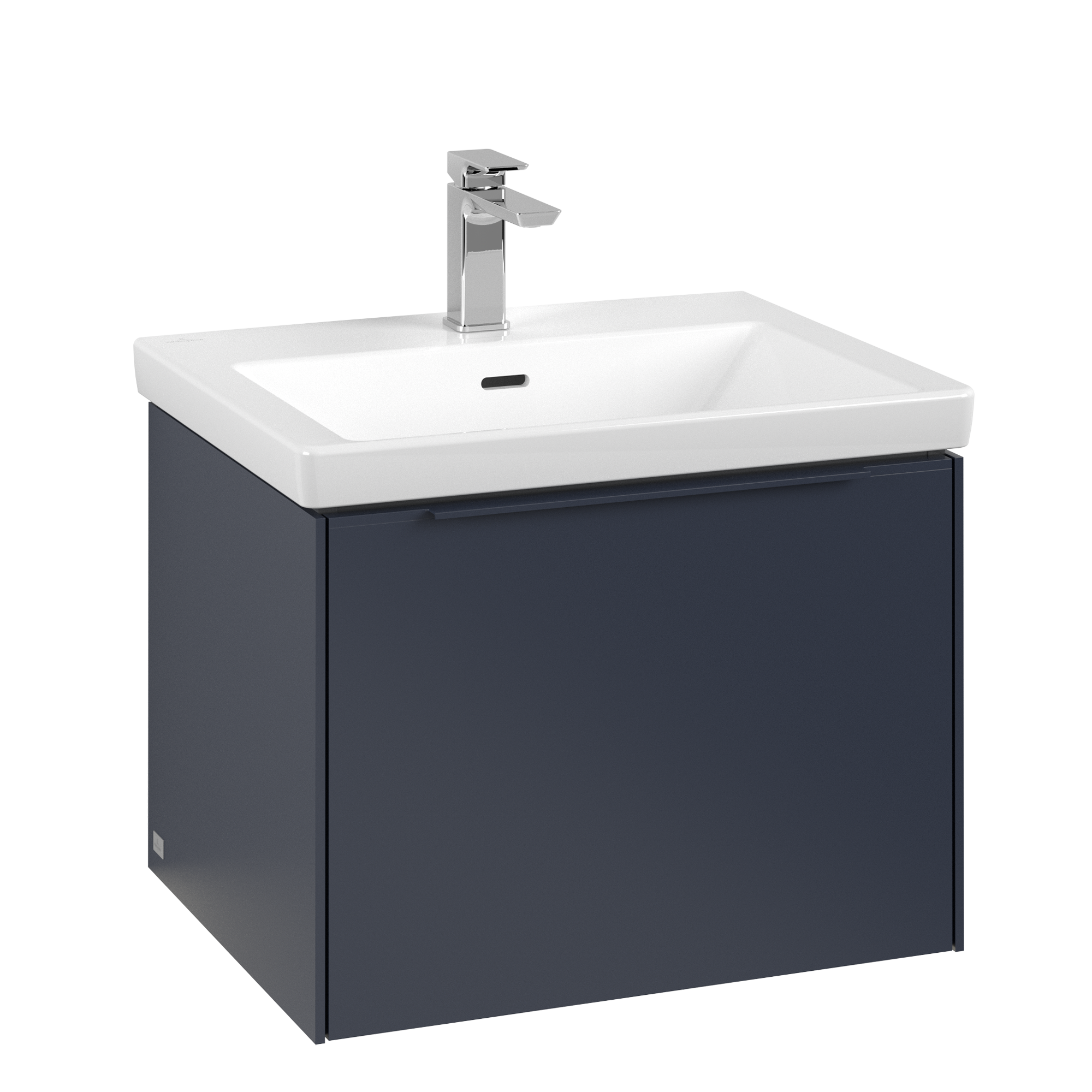 Villeroy & Boch Subway 3.0 Vanity unit, with lighting, 1 pull-out compartment, 572x429x462mm, Body: Marine Blue, Front: Marine Blue