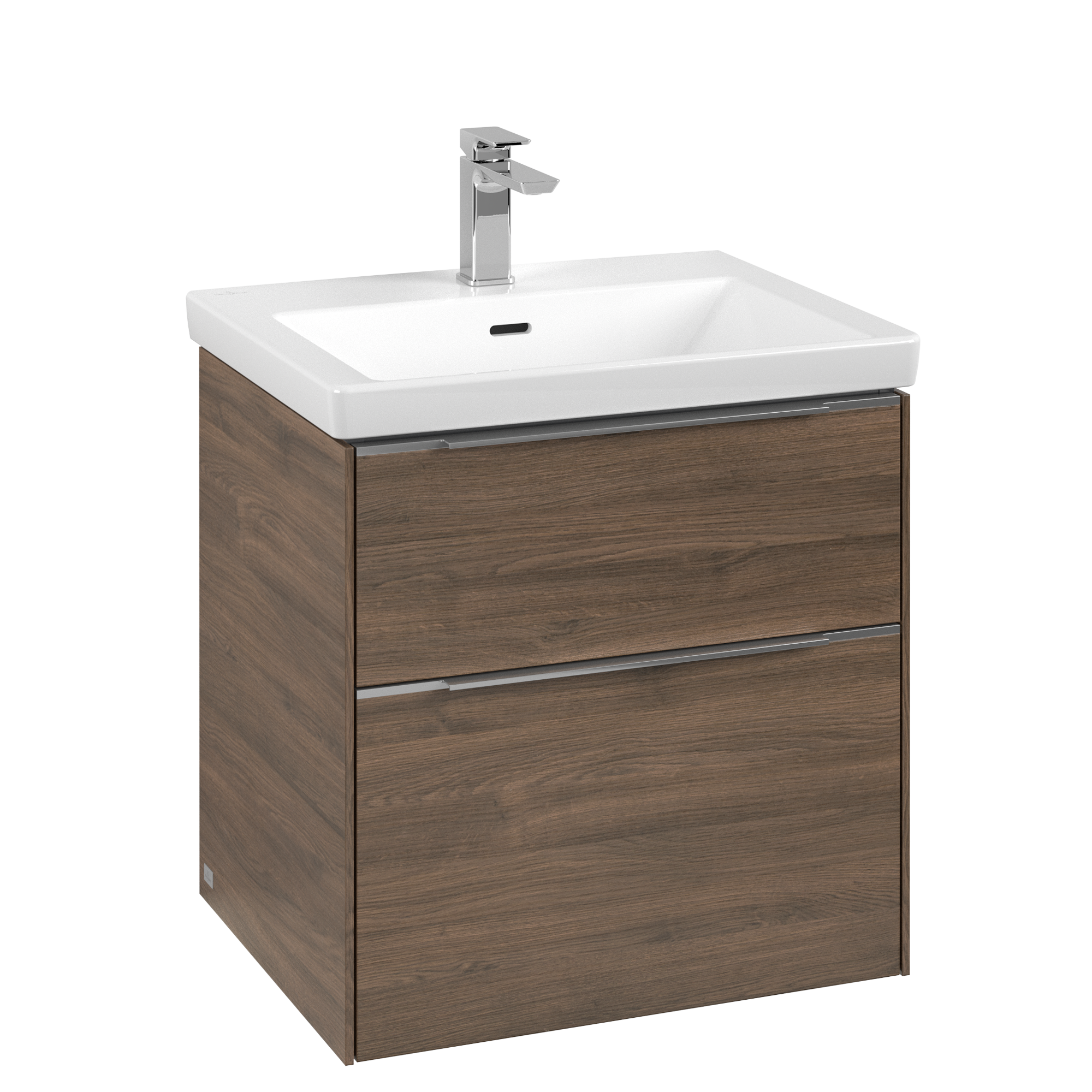 Villeroy & Boch Subway 3.0 Vanity unit, with lighting, 2 pull-out compartments, 572x576x462mm, Body: Arizona Oak, Front: Arizona Oak