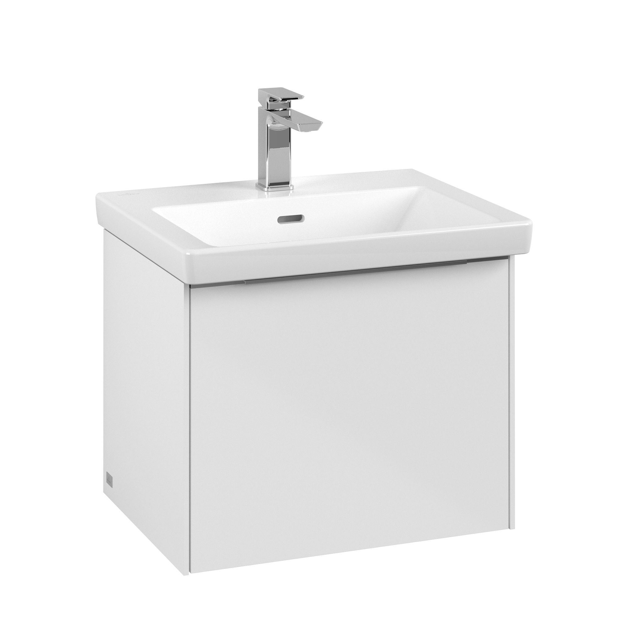 Villeroy & Boch Subway 3.0 Meuble sous plan, 1 tiroir sur rails, 523x429x432mm, Caisson: Brilliant White, Façade: Brilliant White