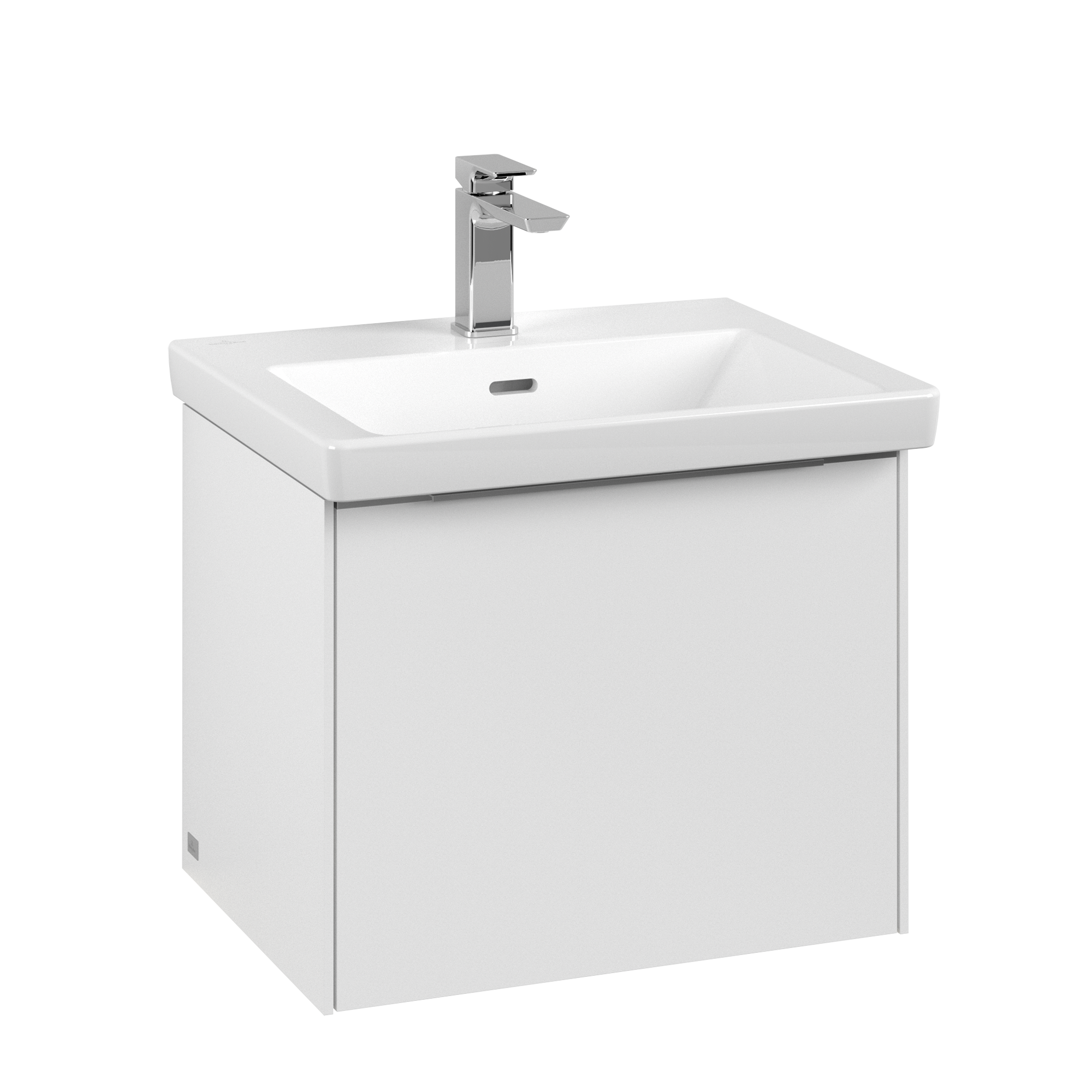Villeroy & Boch Subway 3.0 Szafka podumywalkowa, z oświetleniem, 1 element wysuwany, 523x429x432mm, Korpus: Pure White, Front: Pure White