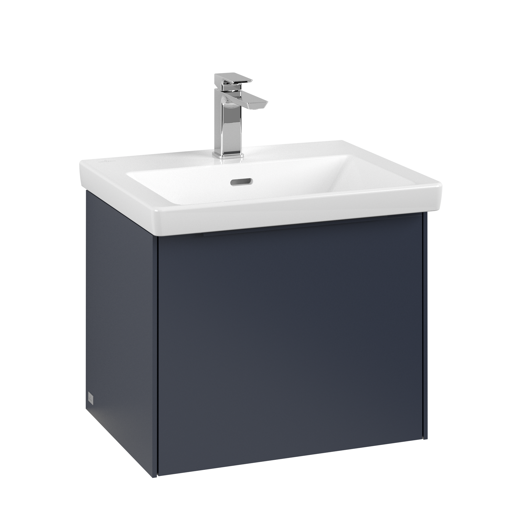 Villeroy & Boch Subway 3.0 Vanity unit, with lighting, 1 pull-out compartment, 523x429x432mm, Body: Marine Blue, Front: Marine Blue