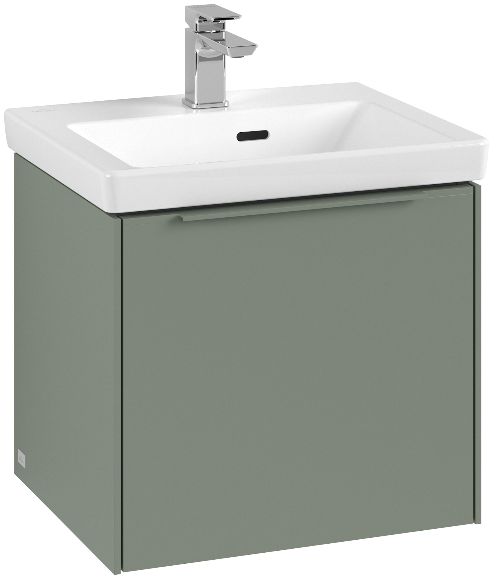 Villeroy & Boch Subway 3.0 Szafka podumywalkowa, z oświetleniem, 1 element wysuwany, 473x429x392mm, Korpus: Soft Green, Front: Soft Green