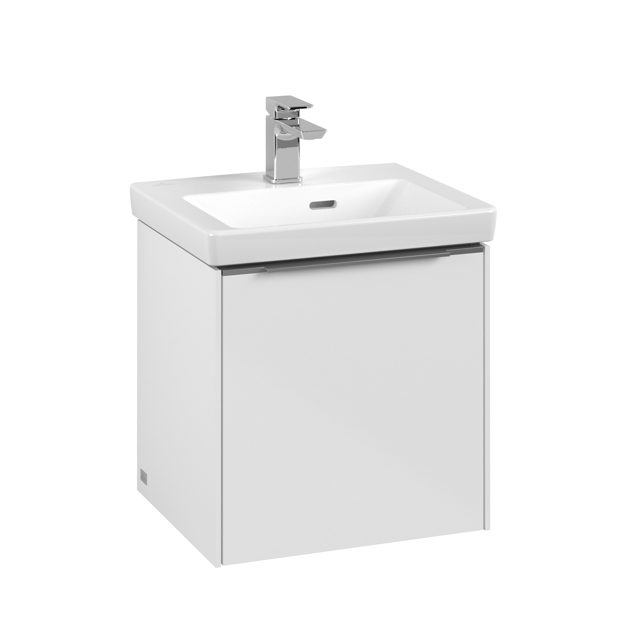 Villeroy & Boch Subway 3.0 Waschbeckenunterschrank, 1 Tür, 423x429x362mm, Korpus: Brilliant White, Front: Brilliant White