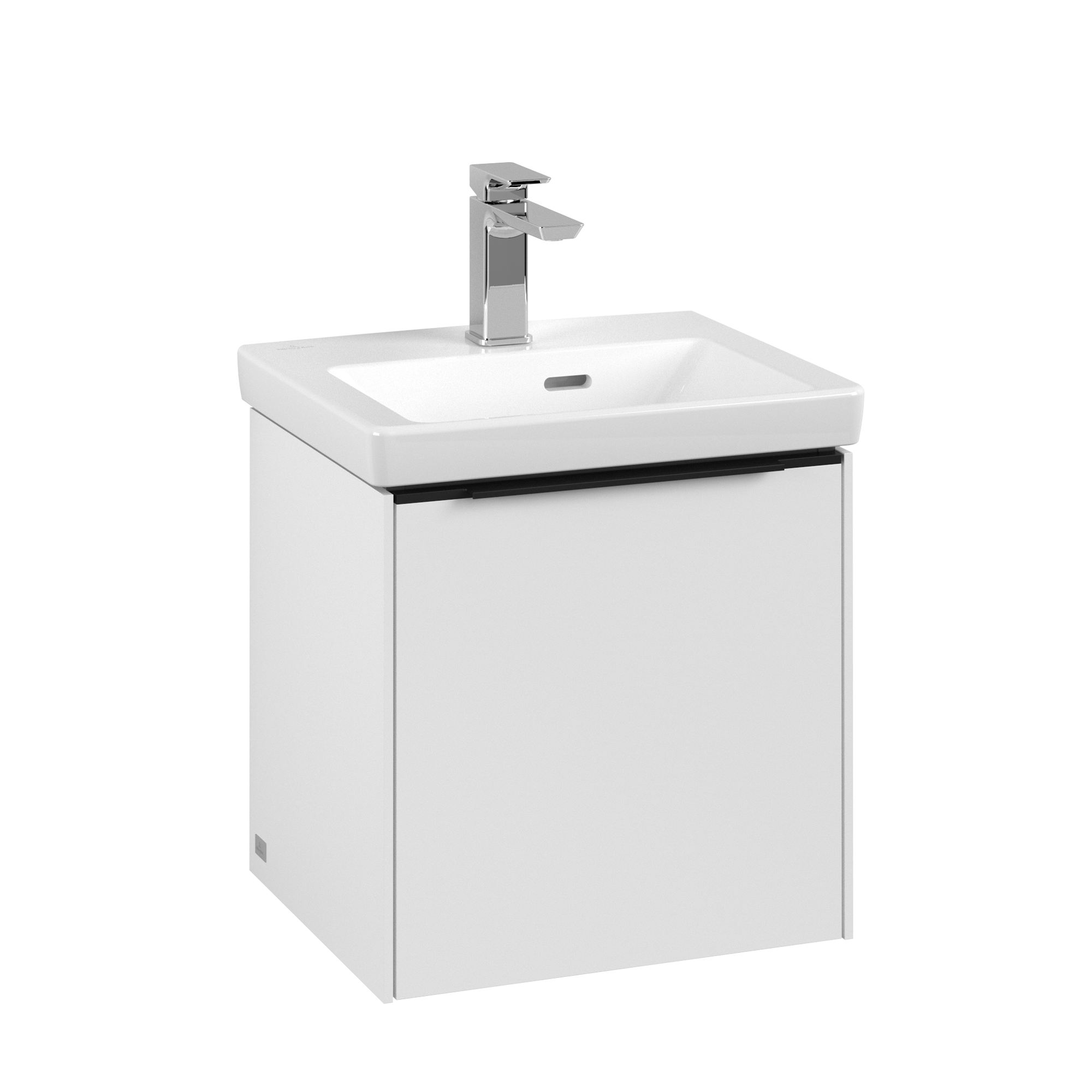 Villeroy & Boch Subway 3.0 Meuble sous plan, 1 porte, 423x429x362mm, Caisson: Pure White, Façade: Pure White