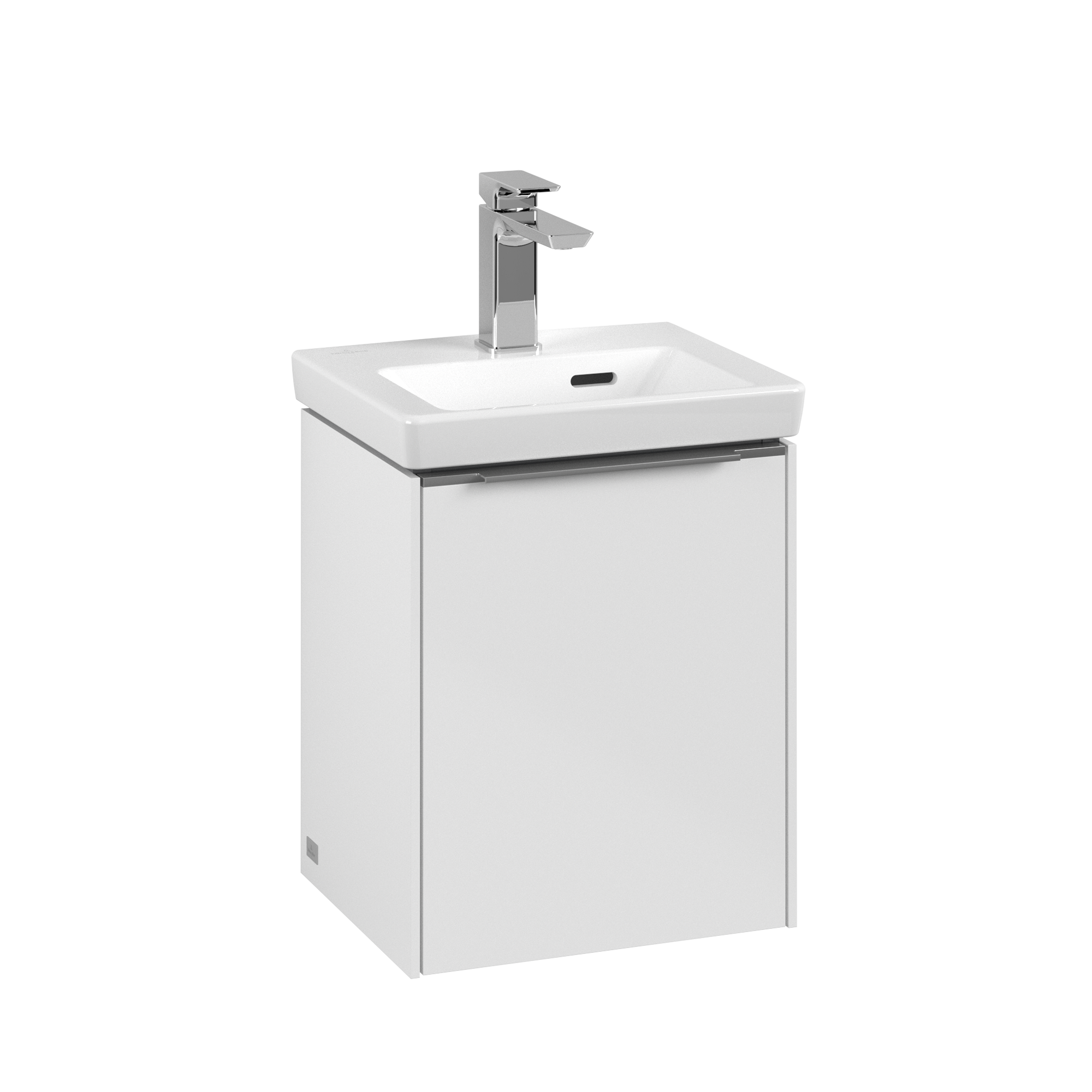 Villeroy & Boch Subway 3.0 Meuble sous plan, 1 porte, 351x429x293mm, Caisson: Brilliant White, Façade: Brilliant White