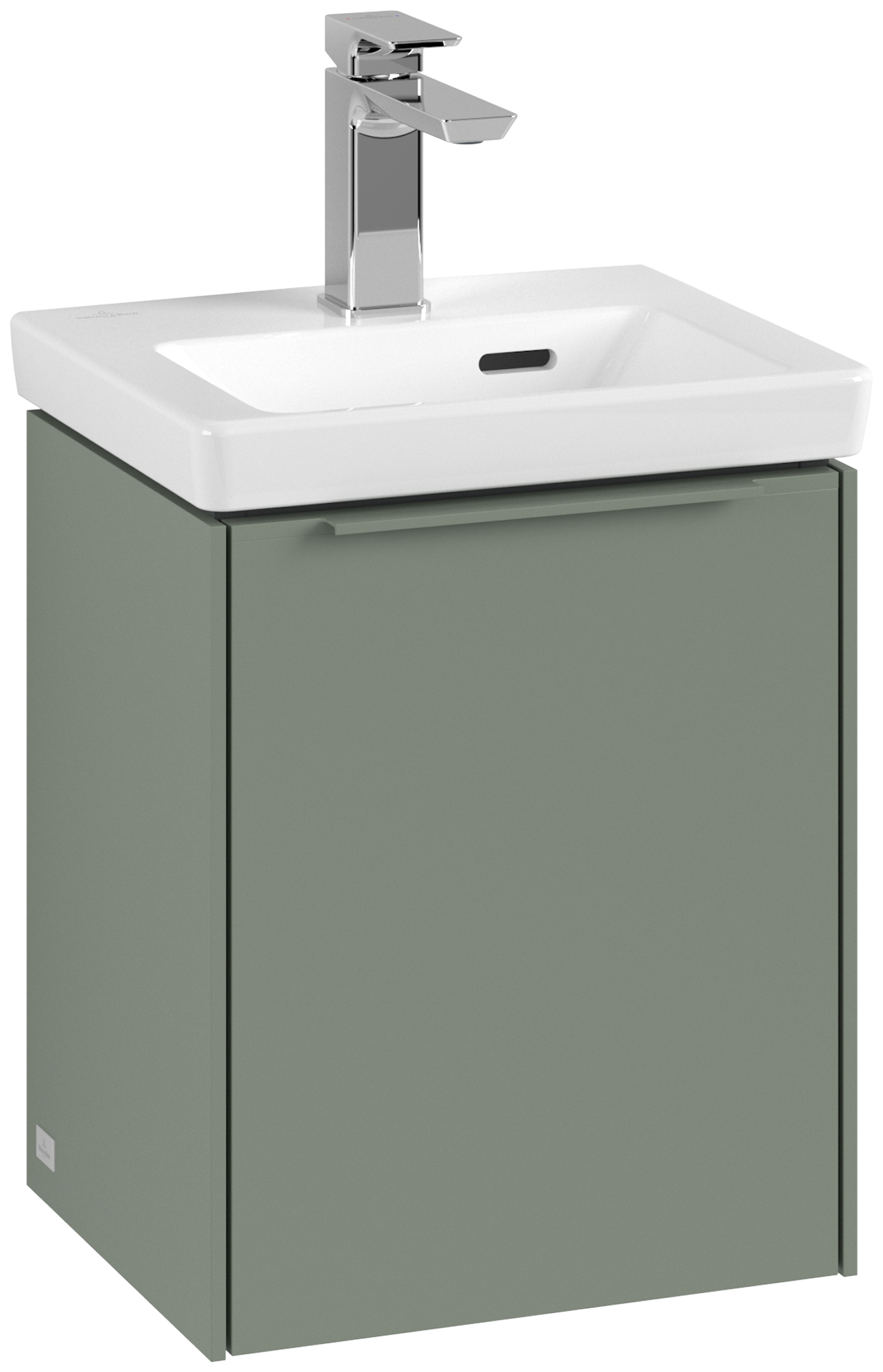 Villeroy & Boch Subway 3.0 Meuble sous plan, 1 porte, 351x429x293mm, Caisson: Soft Green, Façade: Soft Green