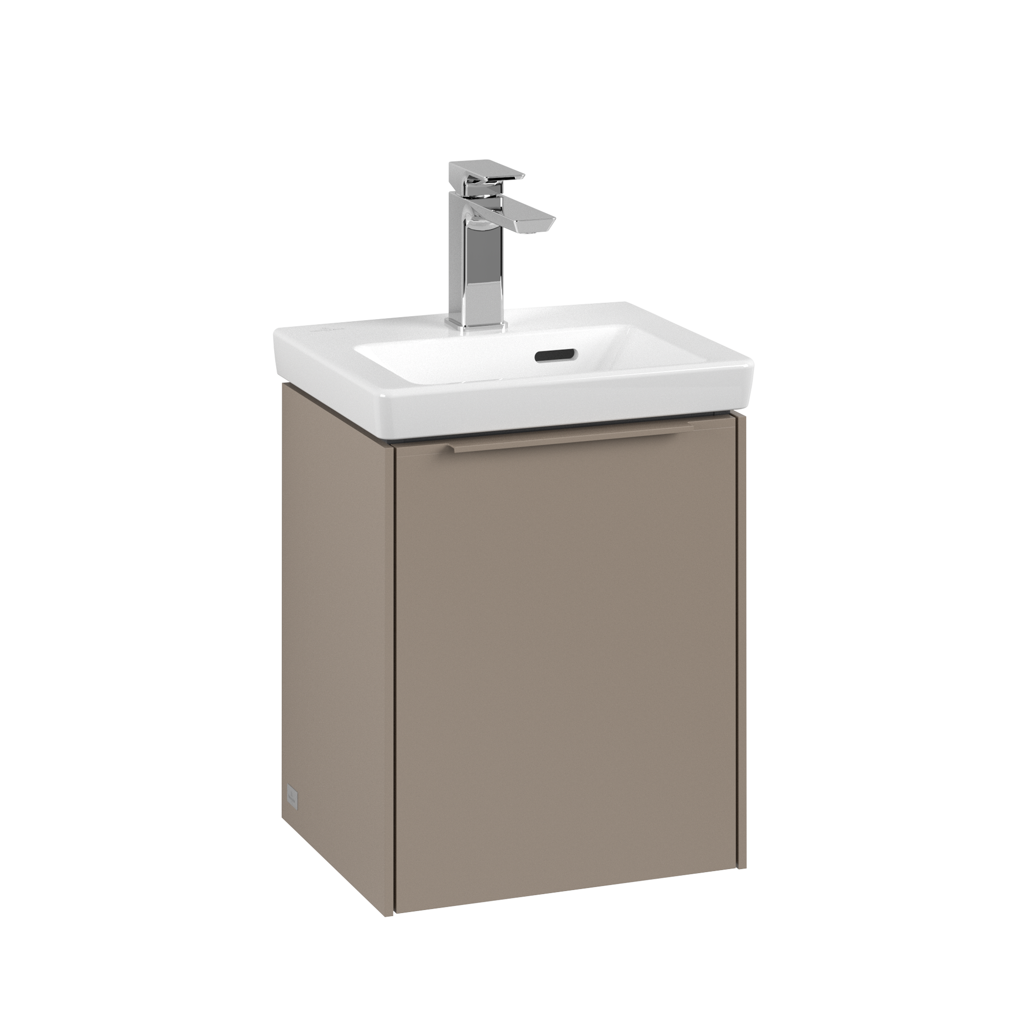 Villeroy & Boch Subway 3.0 Vanity unit, 1 door, 351x429x293mm, Body: Taupe, Front: Taupe