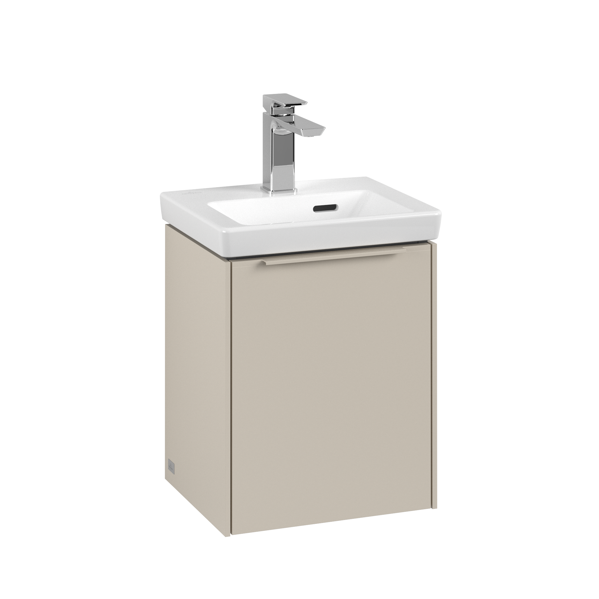Villeroy & Boch Subway 3.0 Waschbeckenunterschrank, 1 Tür, 351x429x293mm, Korpus: Cashmere Grey, Front: Cashmere Grey