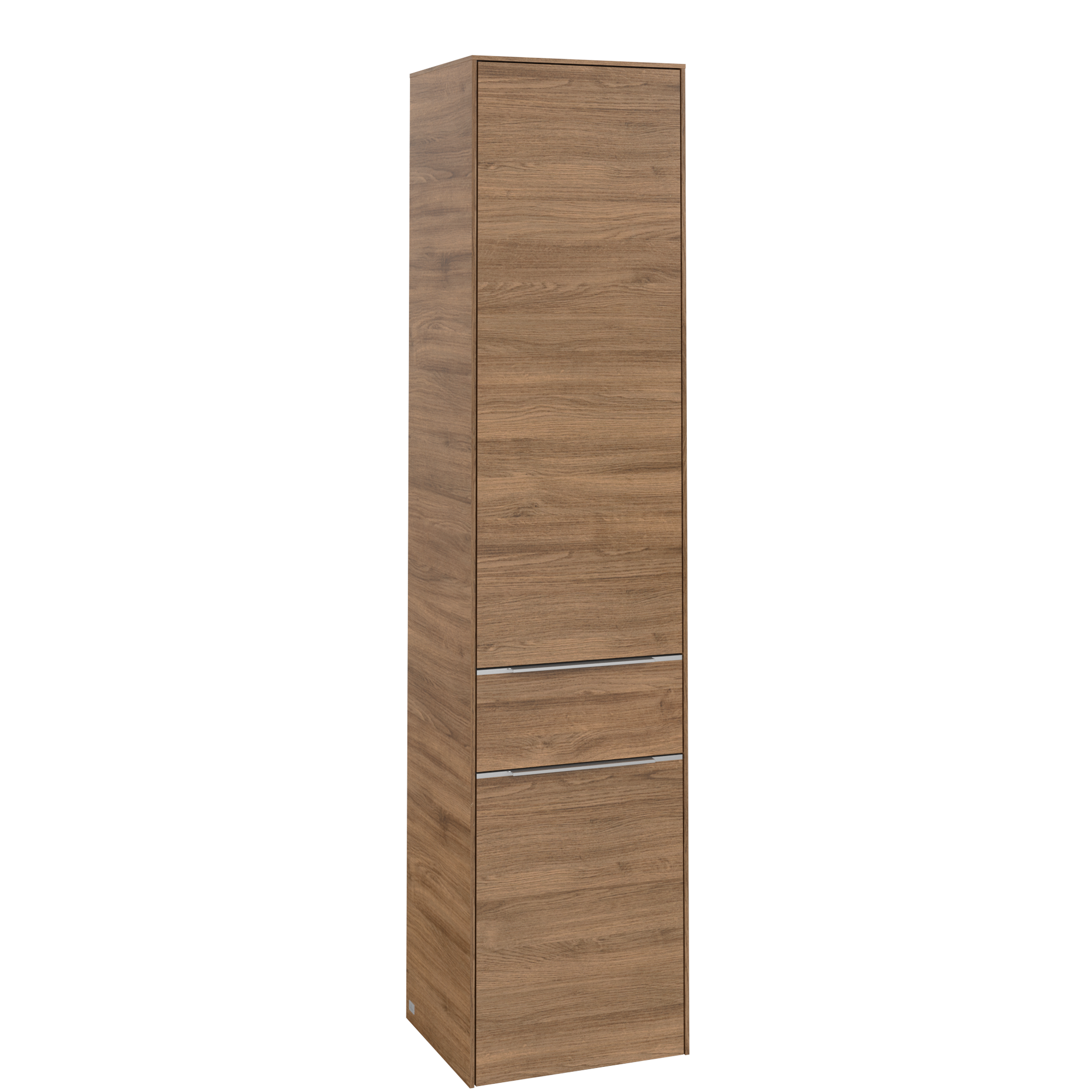 Villeroy & Boch Subway 3.0 Armoire haute, 2 portes, 1 tiroir sur rails, 400x1710x346mm, Caisson: Oak Kansas, Façade: Oak Kansas