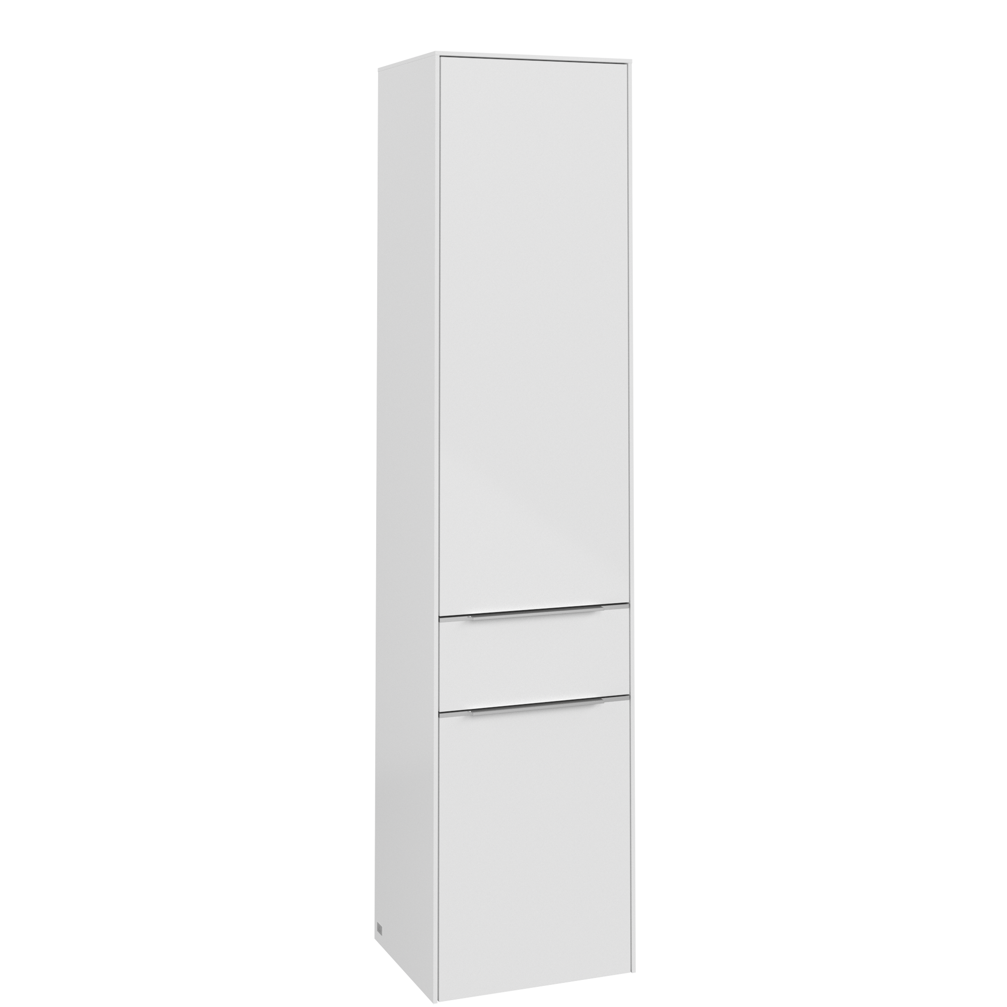 Villeroy & Boch Subway 3.0 Hochschrank, 2 Türen, 1 Auszug, 400x1710x346mm, Korpus: Brilliant White, Front: Brilliant White