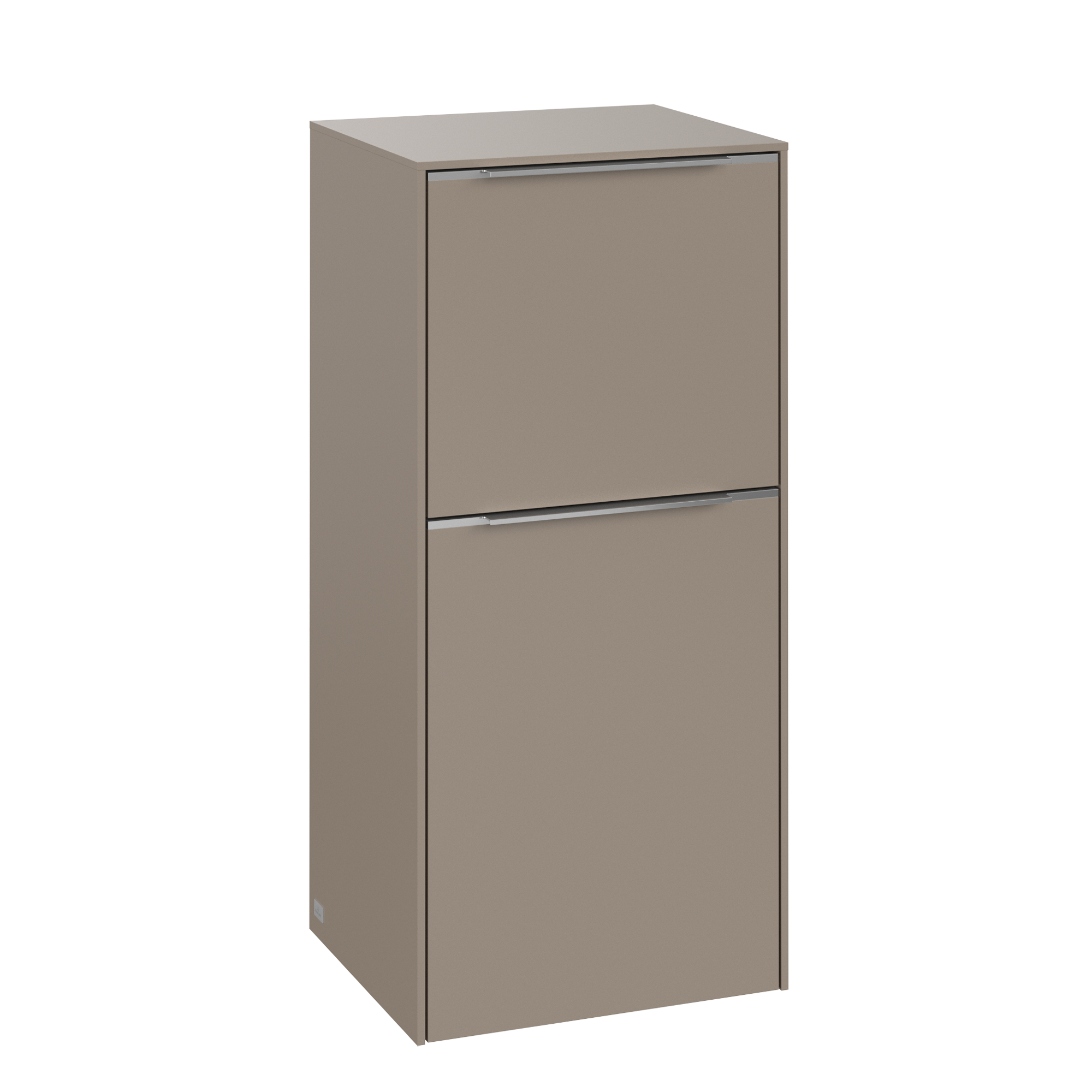 Villeroy & Boch Subway 3.0 Armoire latérale, 1 tiroir sur rails, 1 porte, 400x860x346mm, Caisson: Taupe, Façade: Taupe