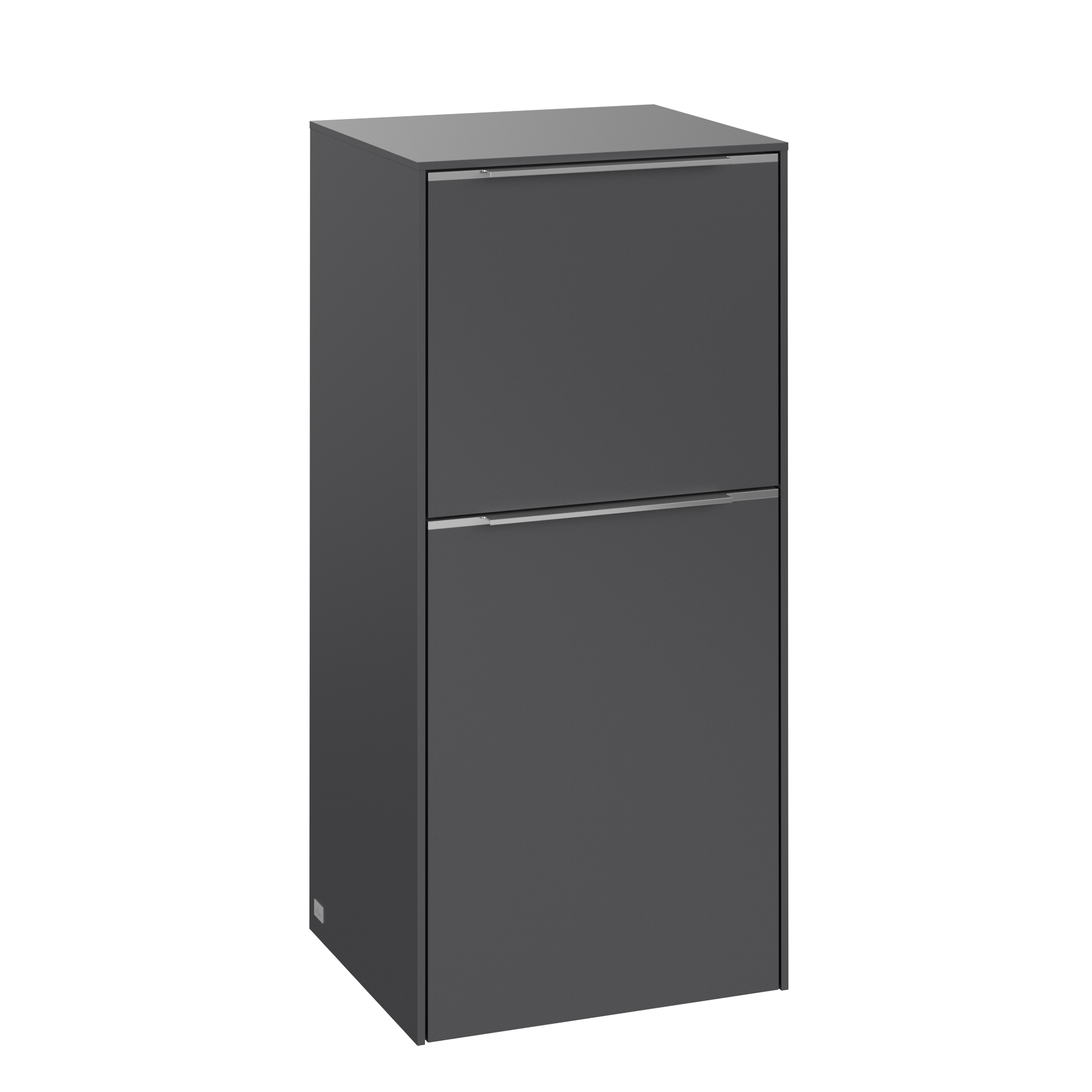 Villeroy & Boch Subway 3.0 Armoire latérale, 1 tiroir sur rails, 1 porte, 400x860x346mm, Caisson: Graphite, Façade: Graphite