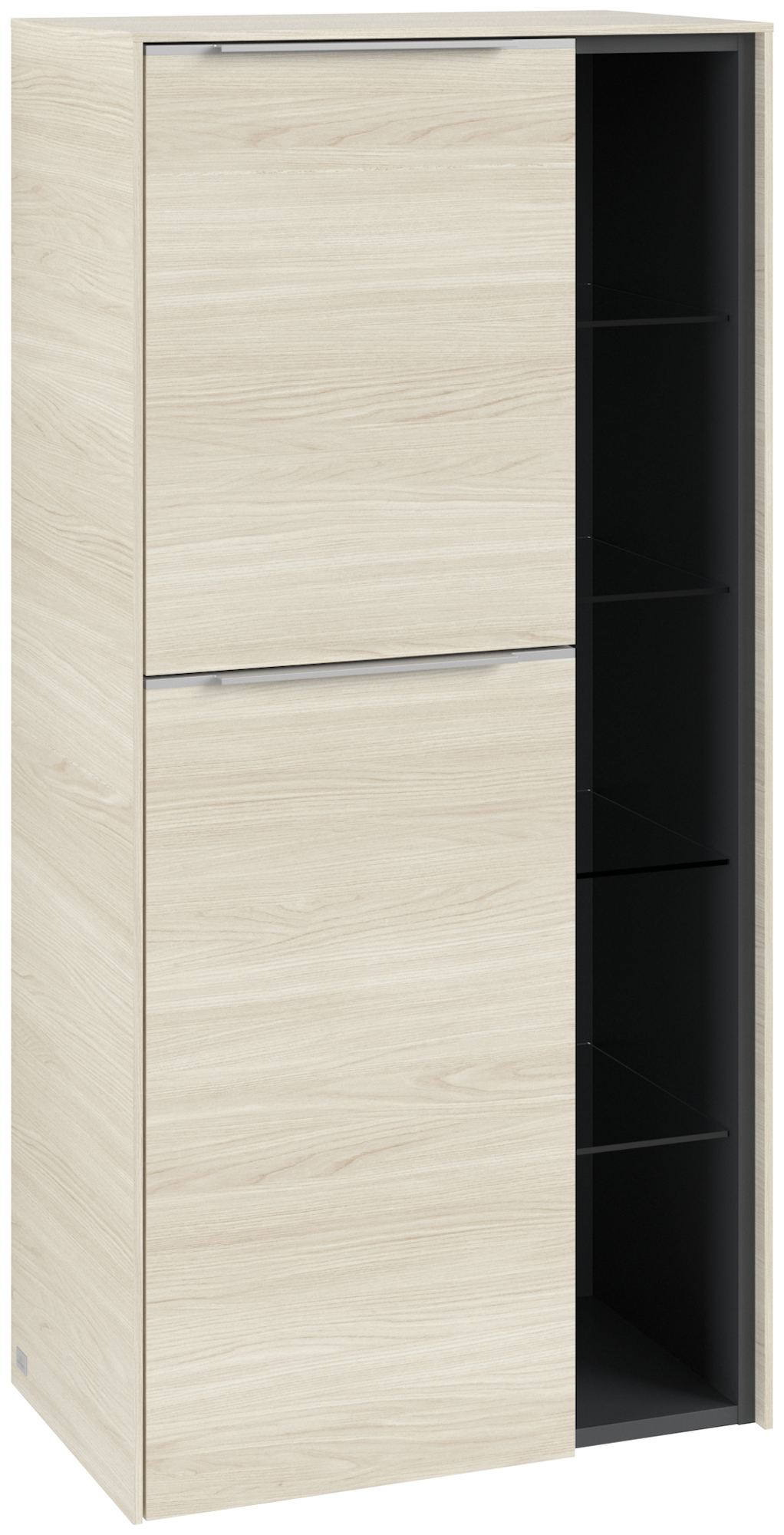 Villeroy & Boch Subway 3.0 Armoire mi-haute, 2 portes, 574x1200x346mm, Caisson: White Oak, Façade: White Oak