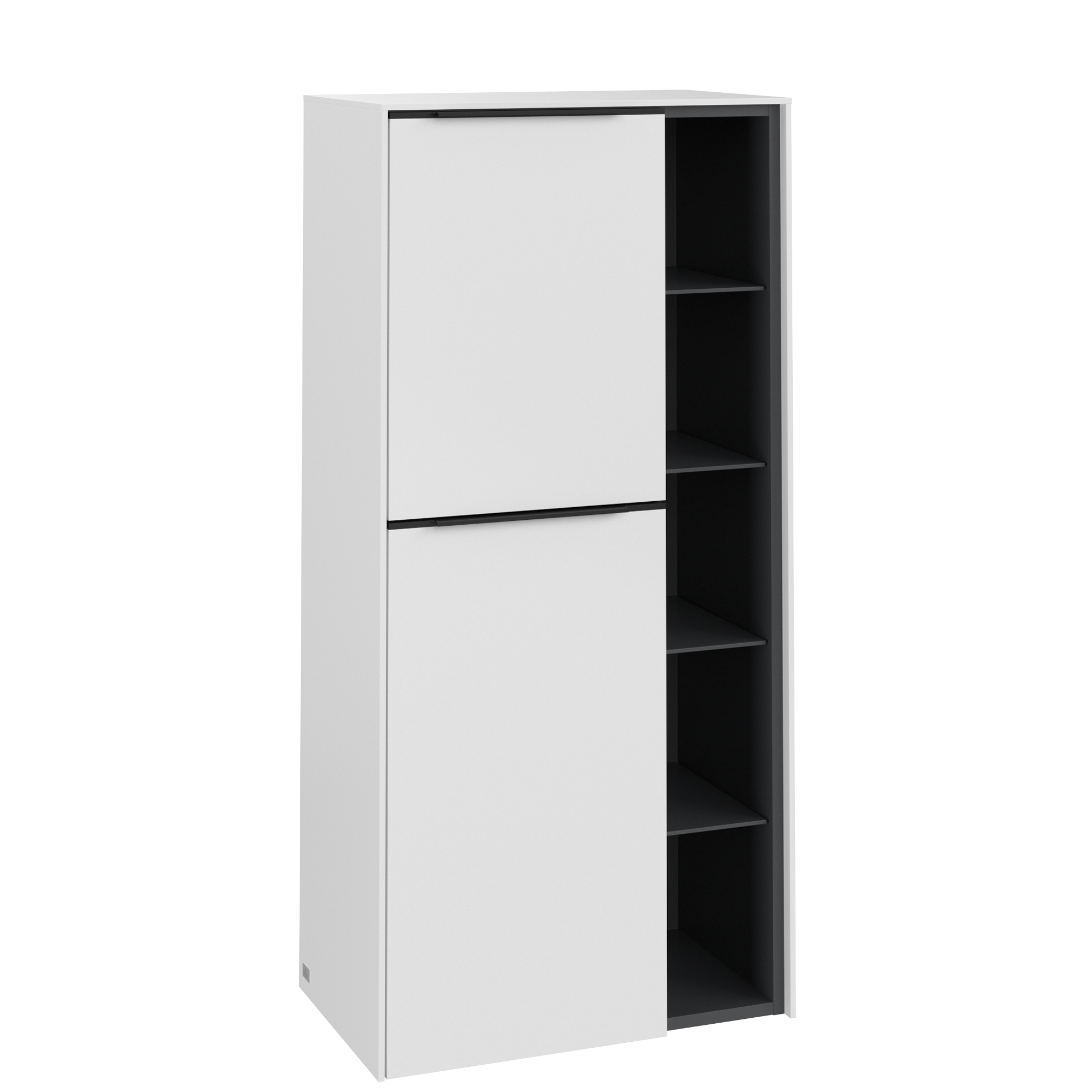 Villeroy & Boch Subway 3.0 Medium-height cabinet, 2 doors, 574x1200x346mm, Body: Pure White, Front: Pure White