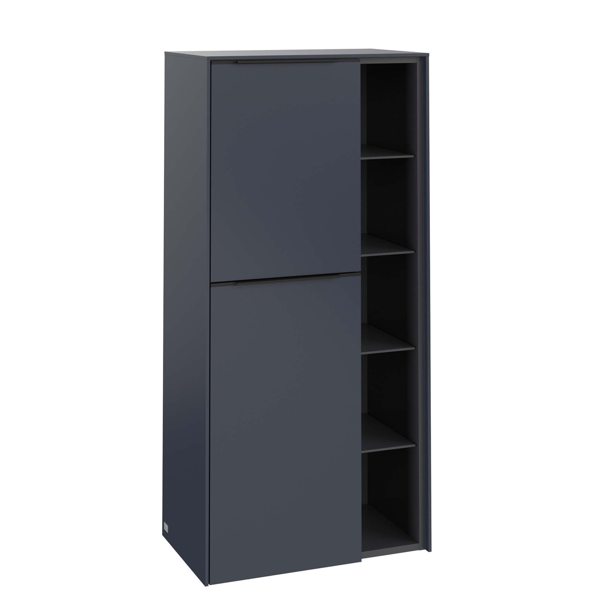 Villeroy & Boch Subway 3.0 Medium-height cabinet, 2 doors, 574x1200x346mm, Body: Marine Blue, Front: Marine Blue