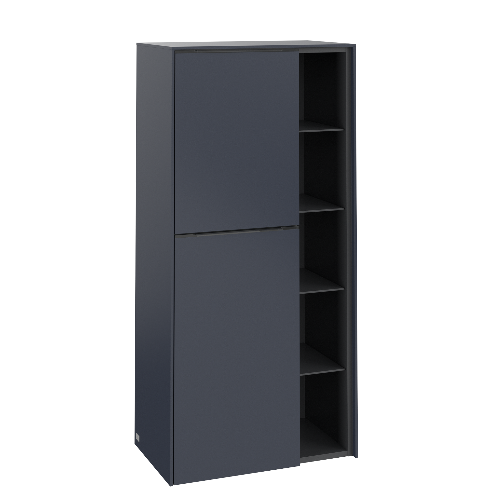 Villeroy & Boch Subway 3.0 Medium-height cabinet, 2 doors, 574x1200x346mm, Body: Marine Blue, Front: Marine Blue